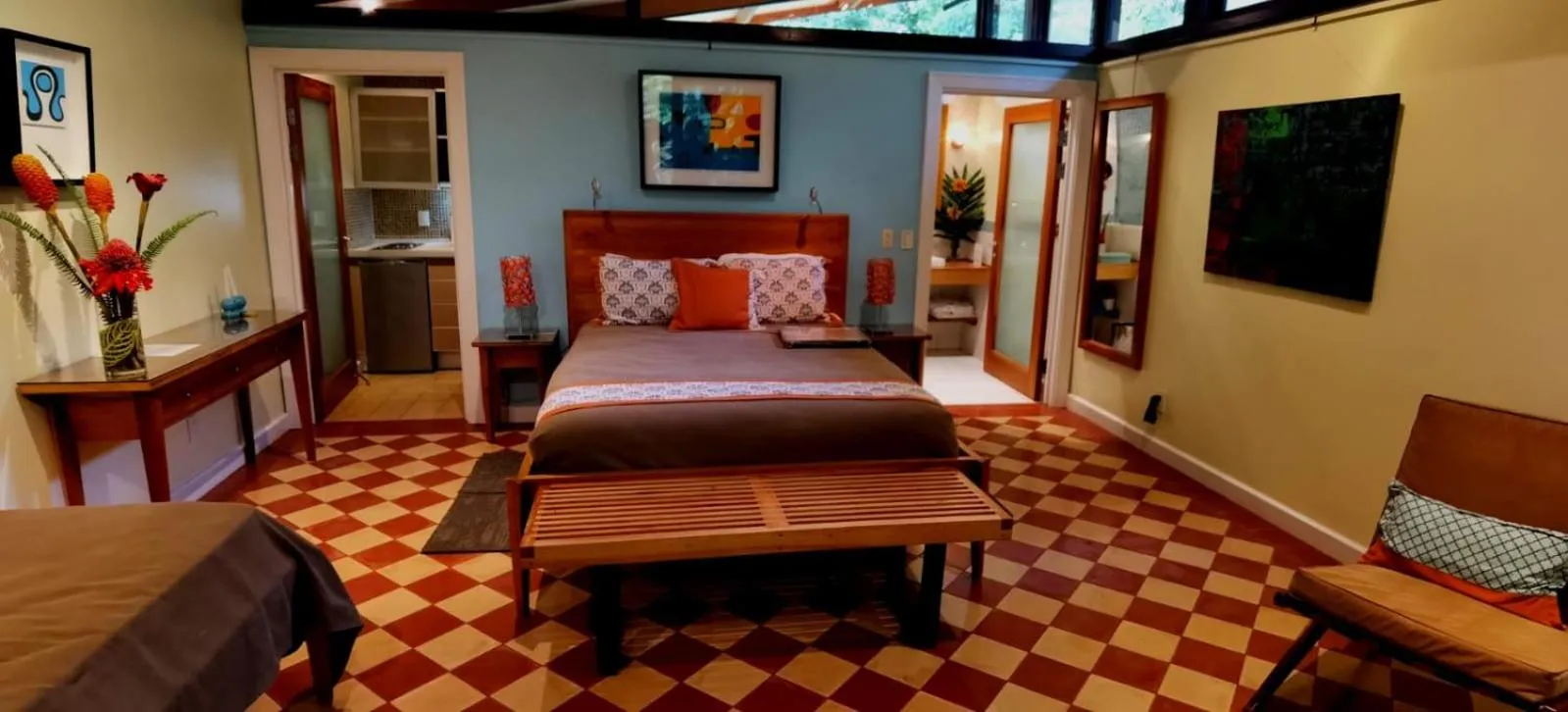 Bed in Chirripo Art Hotel