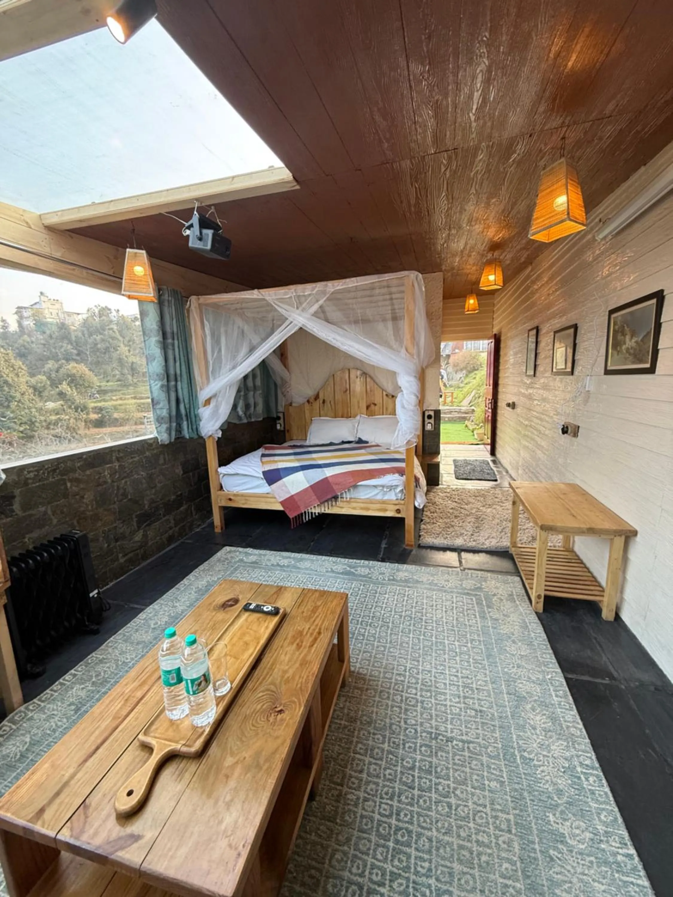 Bed in The Soul Stroll Cottages Retreat