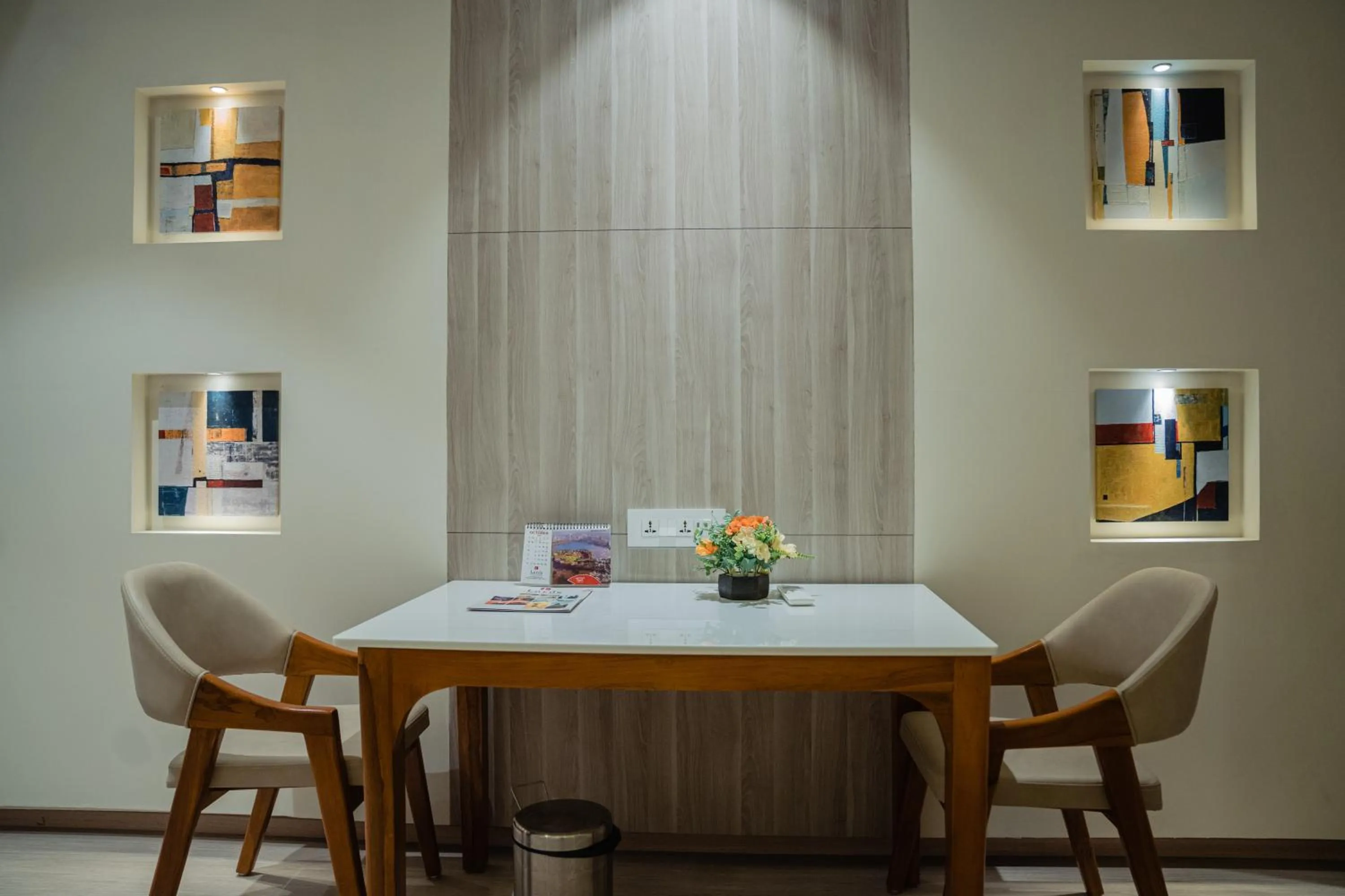 Seating area in Lords Inn Rajkot