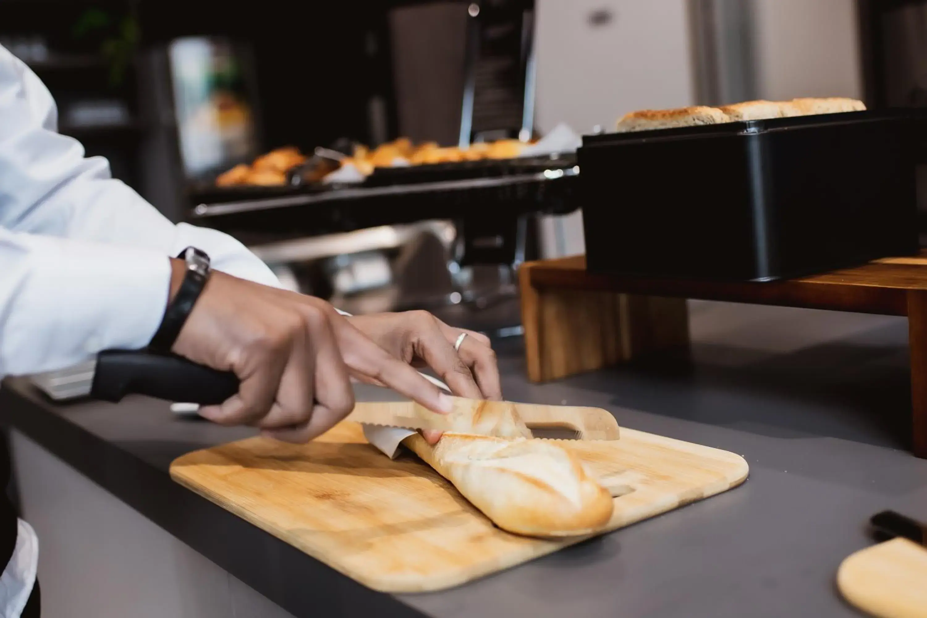 Continental breakfast in easyHotel Paris Nord Aubervilliers Continental breakfast in easyHotel Paris Nord Aubervilliers