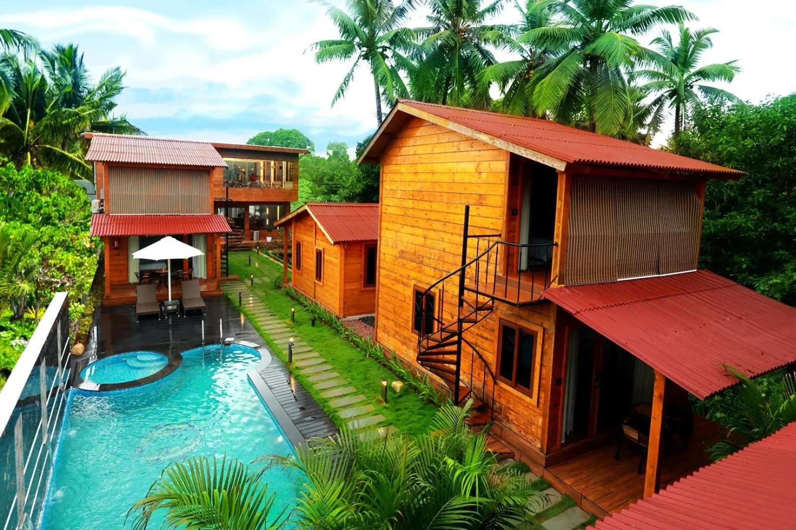 Garden view in Wooden ECR Sea Resort