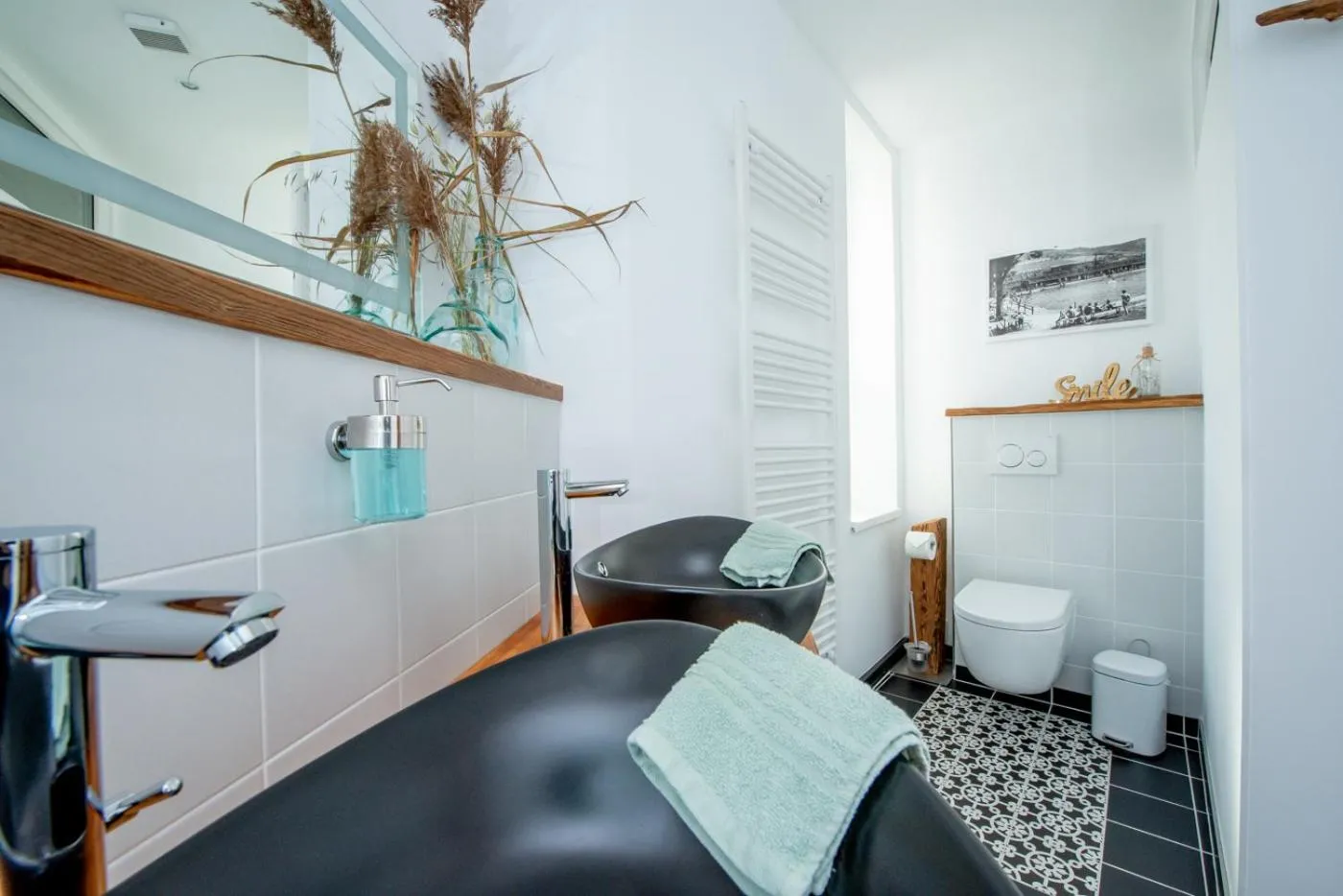 Bathroom in Apartment Kronprinz zentral mit Infrarot-Sauna