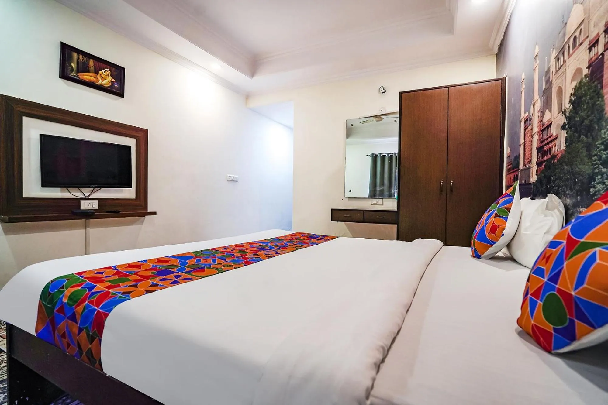 Bed in FabHotel Taj Heritage