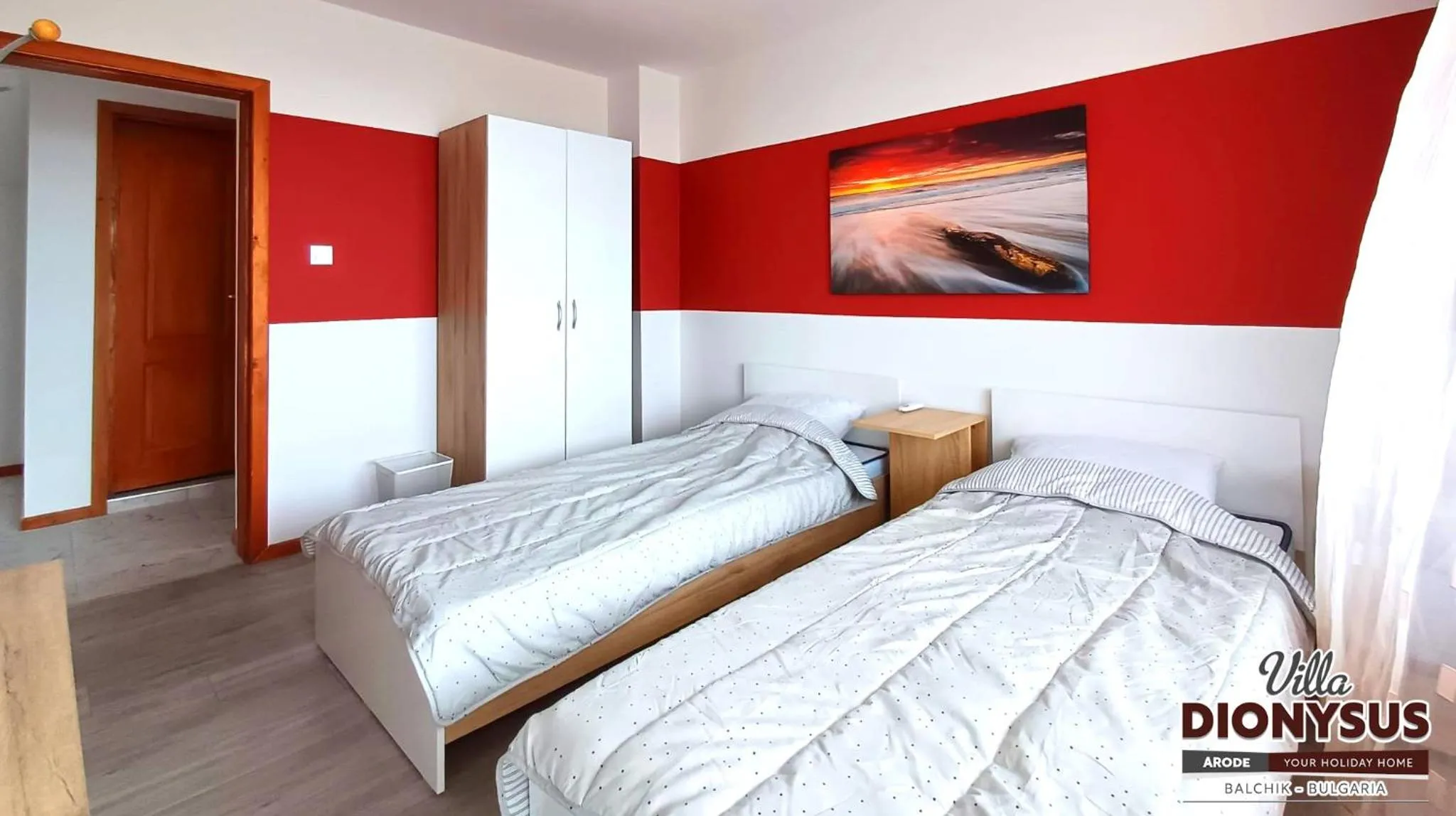 Bed in Arode Villa Dionysus