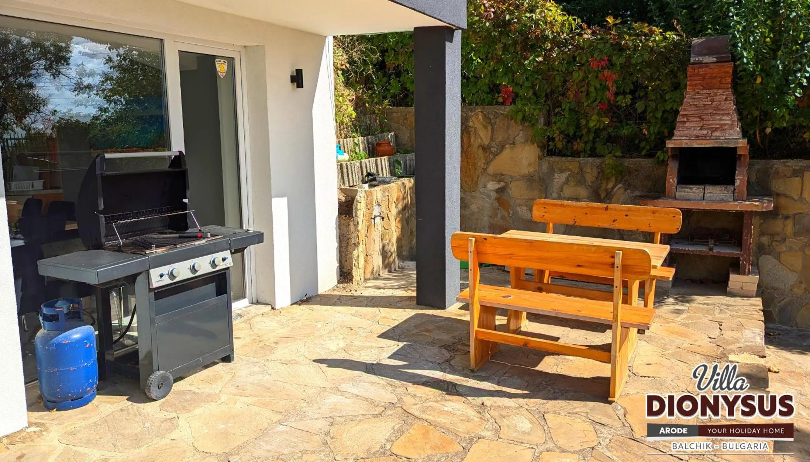 Patio in Arode Villa Dionysus