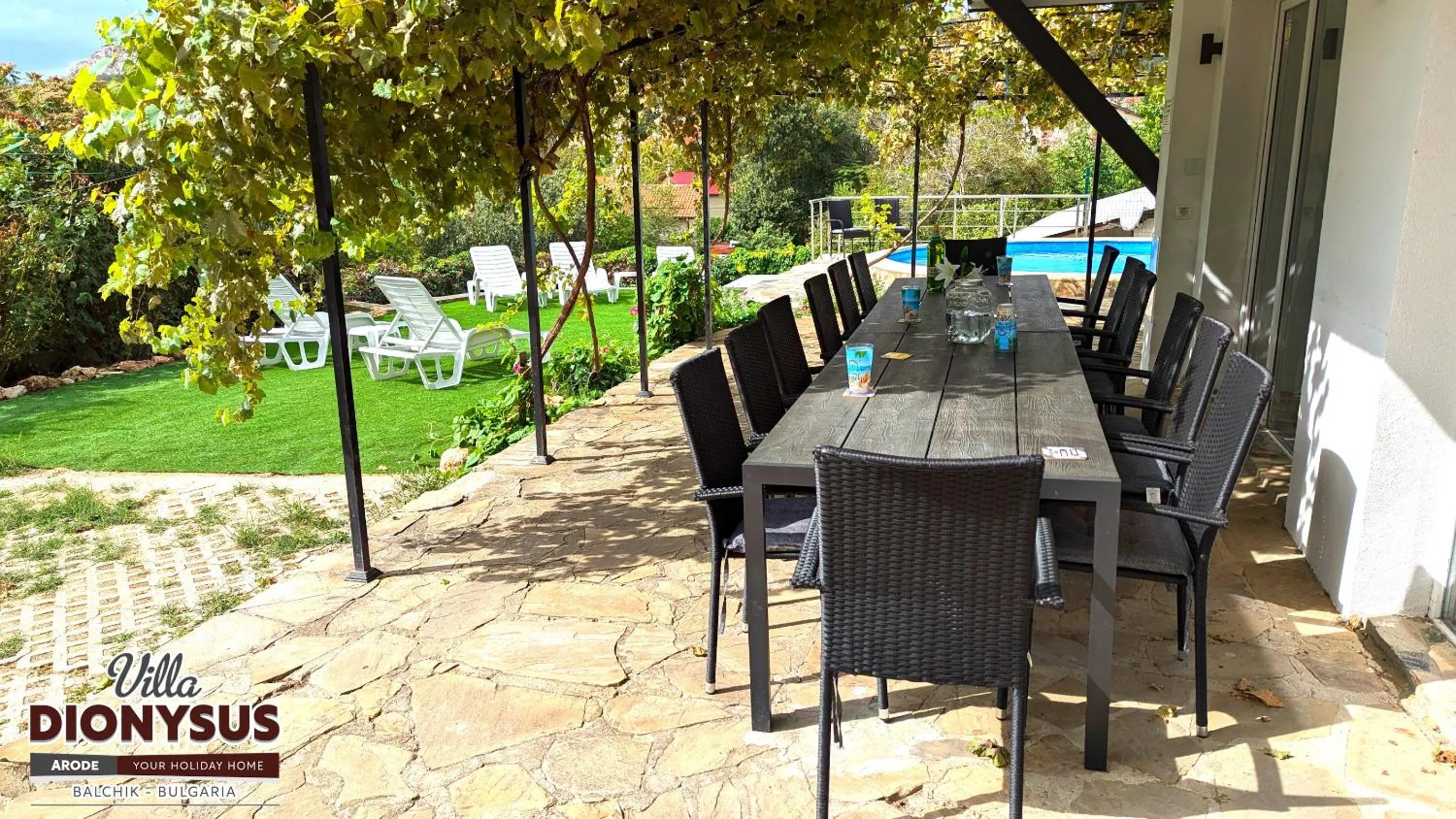 Patio in Arode Villa Dionysus