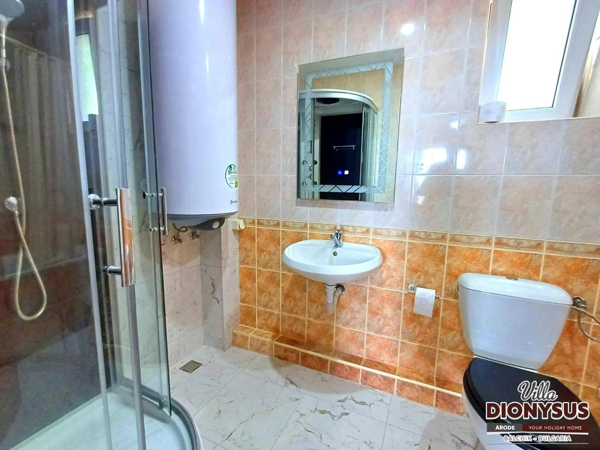 Shower in Arode Villa Dionysus