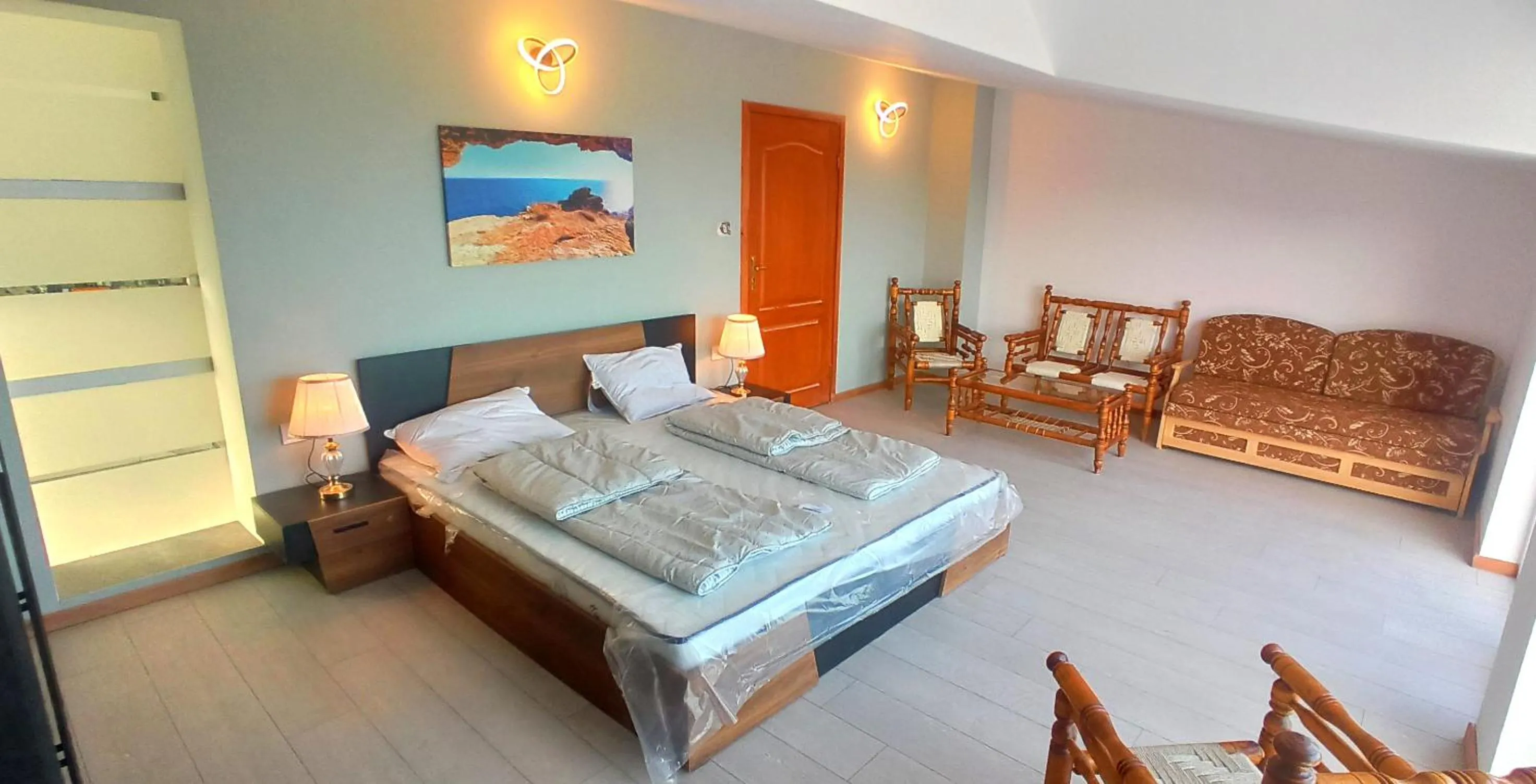 Bed in Arode Villa Dionysus