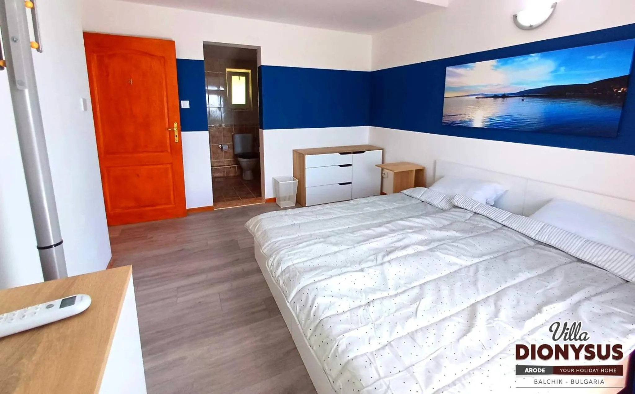 Bed in Arode Villa Dionysus