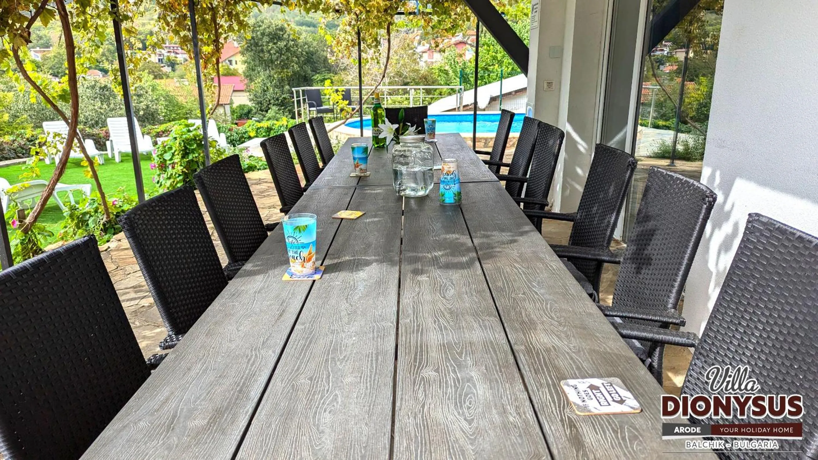 Patio in Arode Villa Dionysus