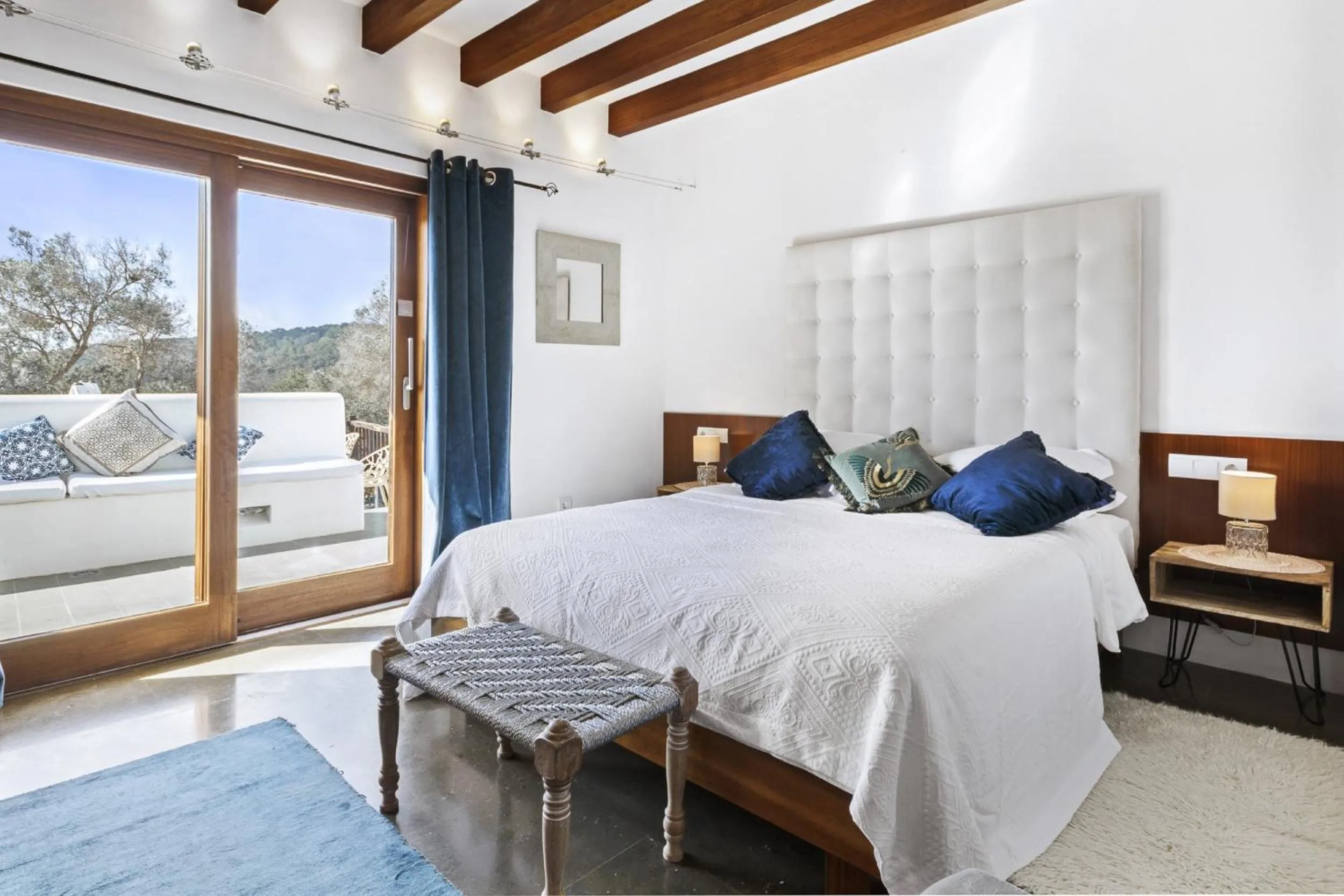 Property building, Bed in Ravishing Ibiza Villa Cel Blau 9 Bedrooms Private Pool & Beautiful