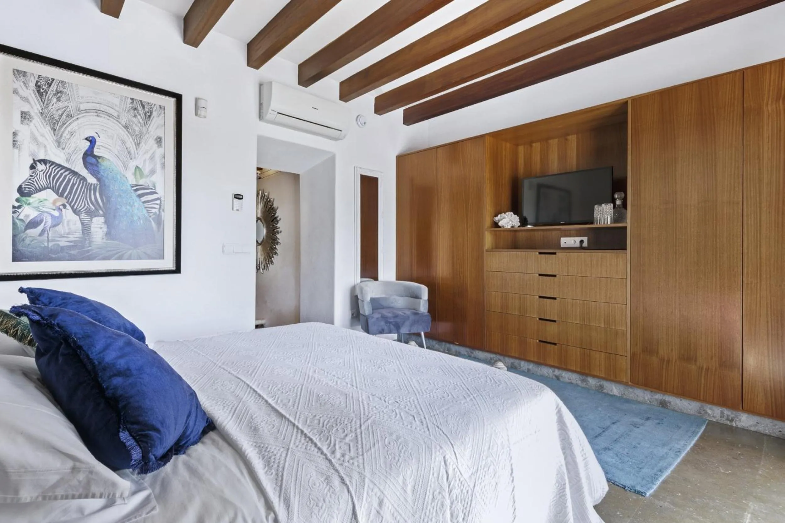Property building, Bed in Ravishing Ibiza Villa Cel Blau 9 Bedrooms Private Pool & Beautiful