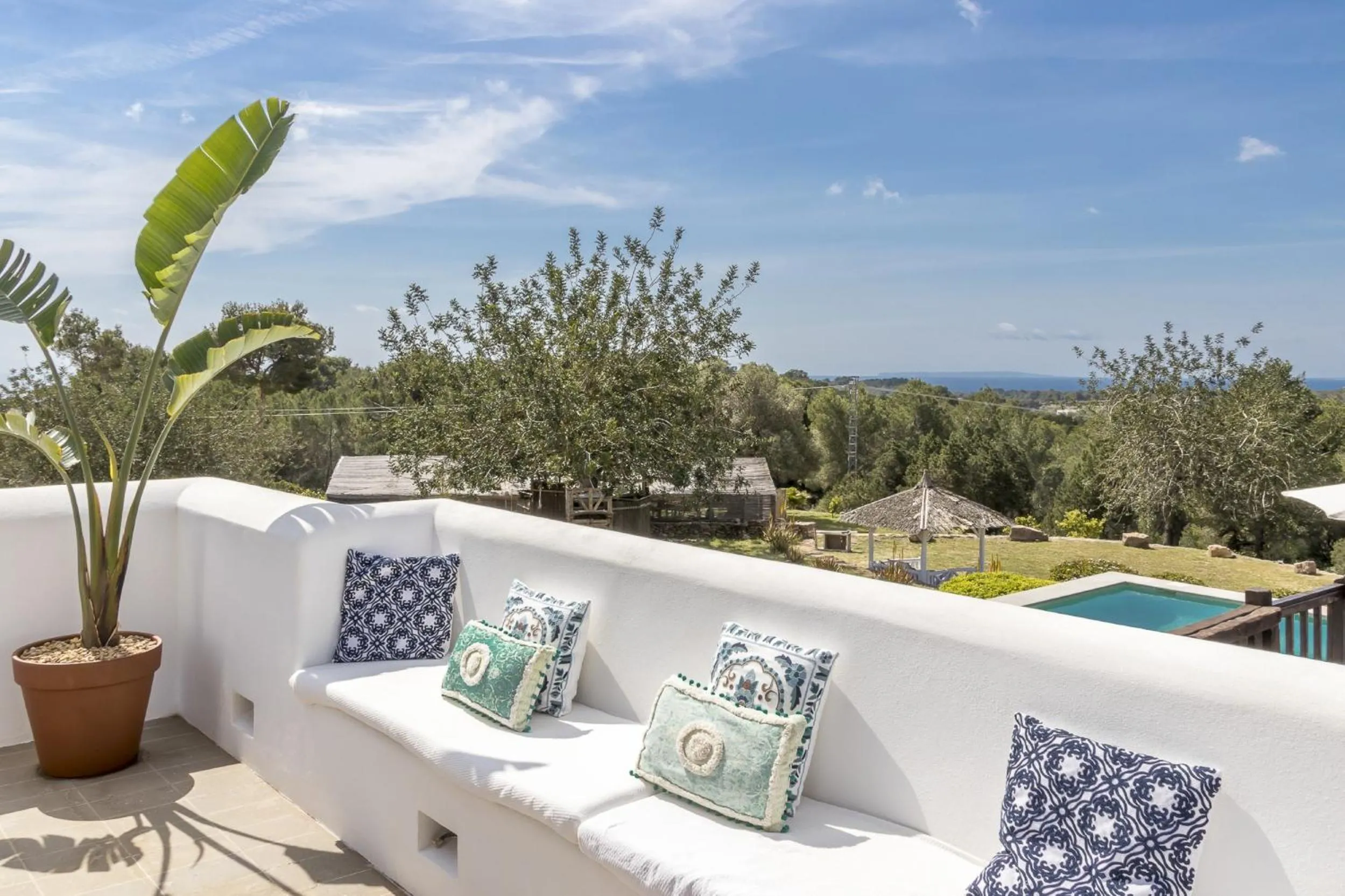 Property building in Ravishing Ibiza Villa Cel Blau 9 Bedrooms Private Pool & Beautiful