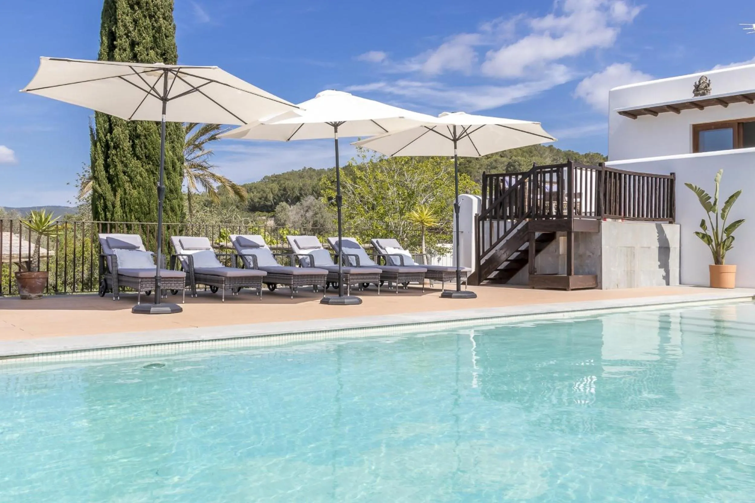 Property building in Ravishing Ibiza Villa Cel Blau 9 Bedrooms Private Pool & Beautiful