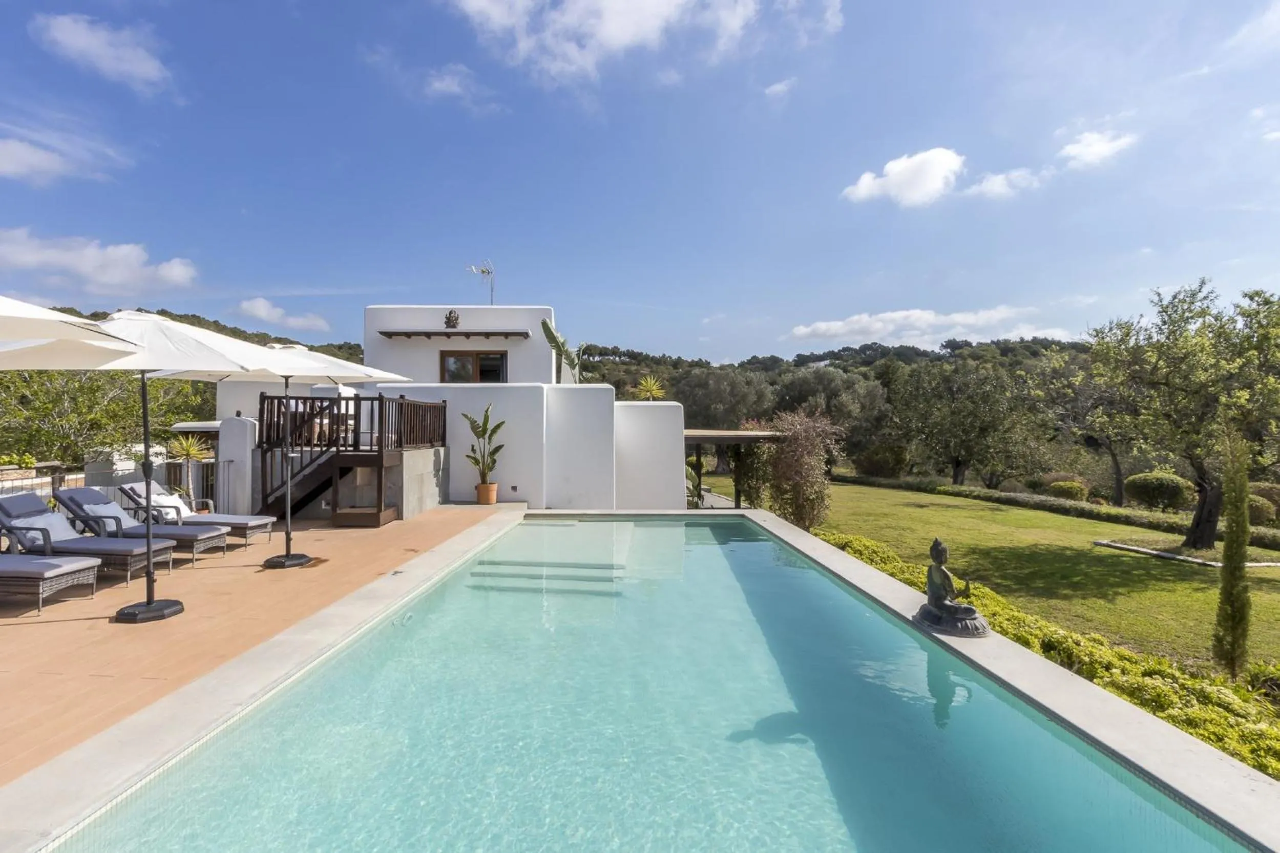 Property building in Ravishing Ibiza Villa Cel Blau 9 Bedrooms Private Pool & Beautiful