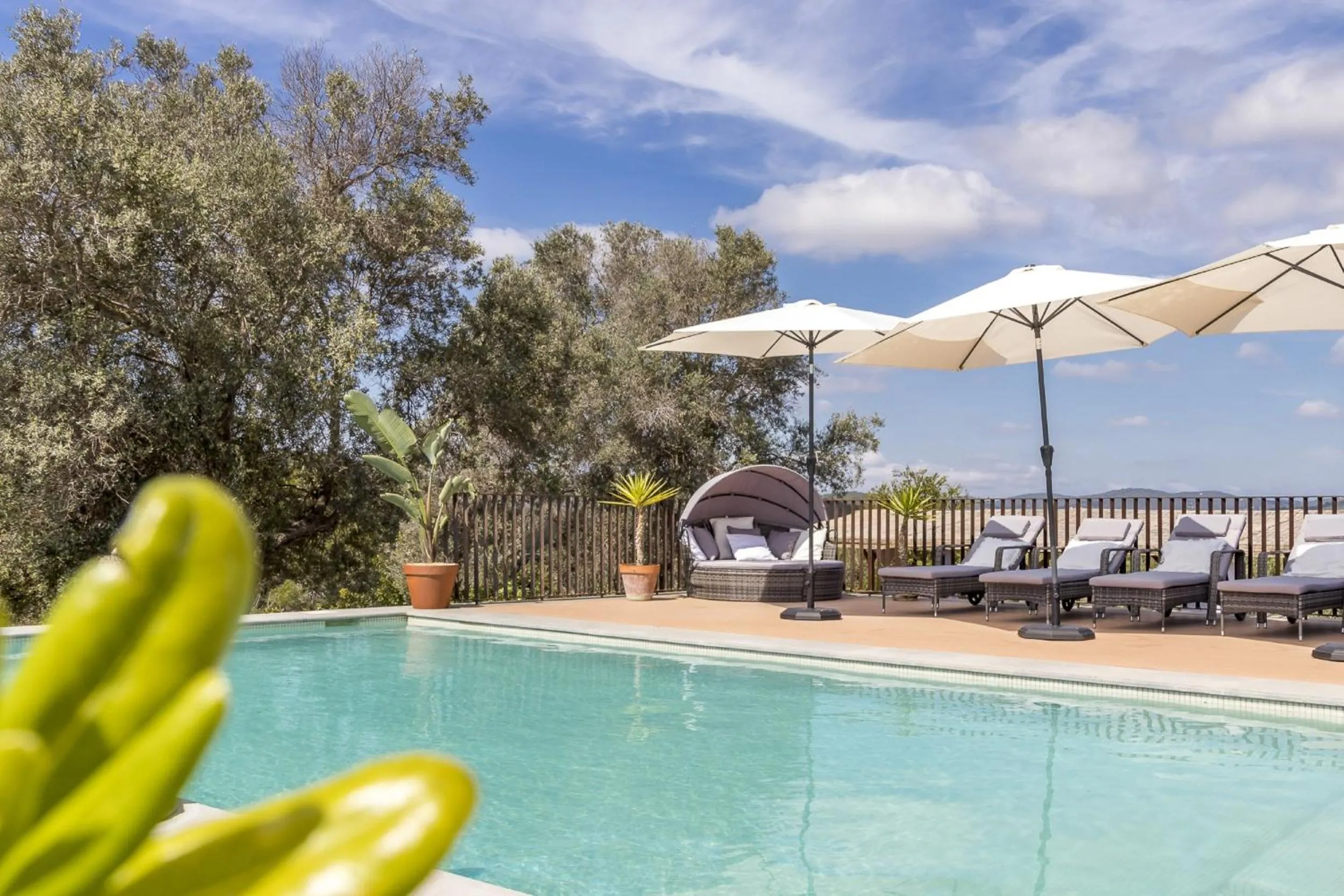 Property building in Ravishing Ibiza Villa Cel Blau 9 Bedrooms Private Pool & Beautiful