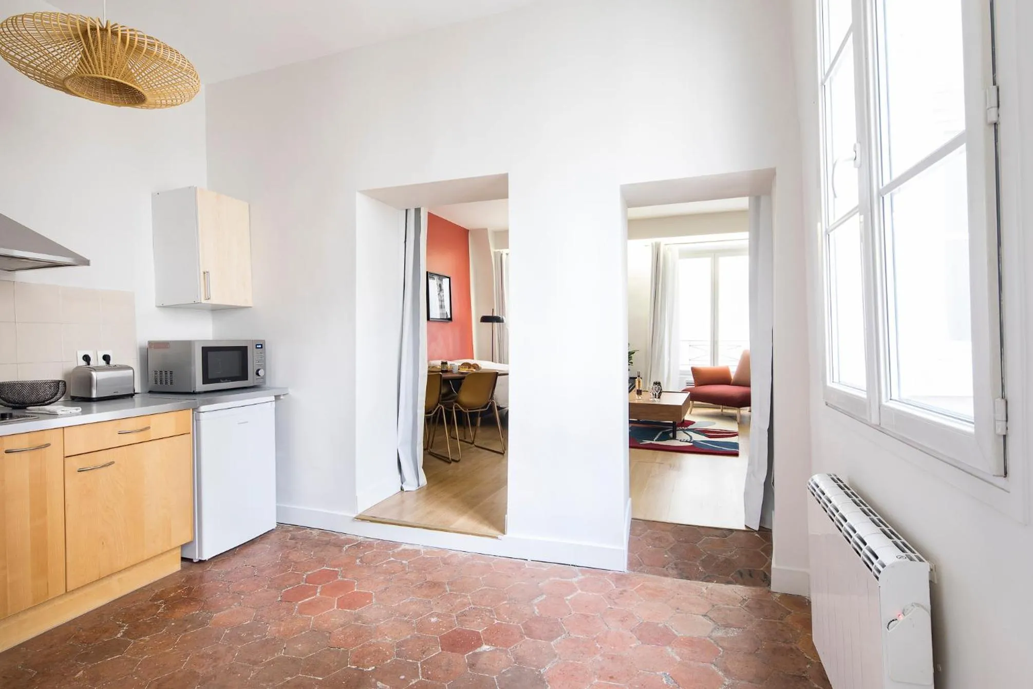 Living room in 123paris city