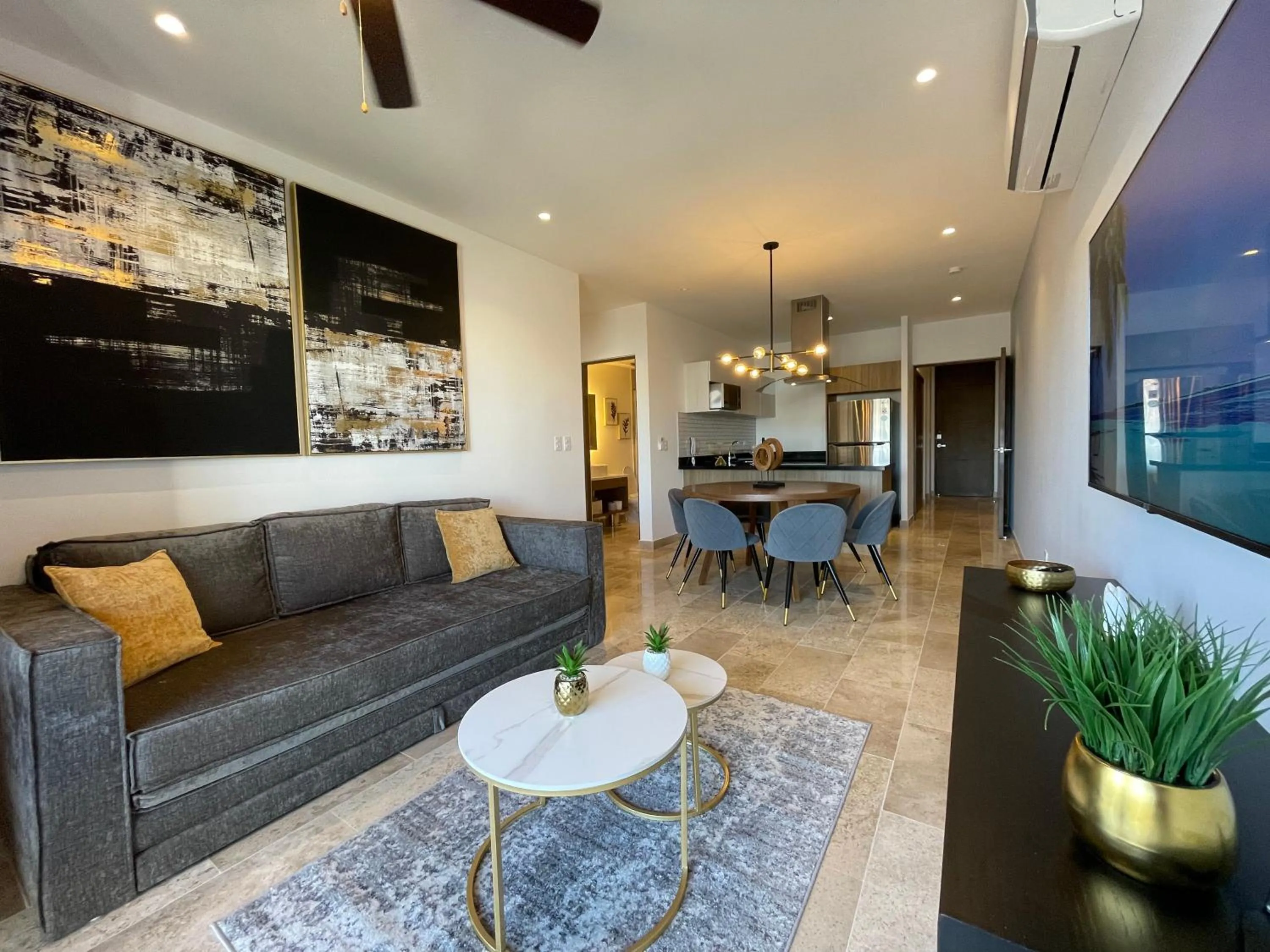 Seating area in New & Equipped Apartment Steps From The Beach With Pool Jacuzzi By Yeah