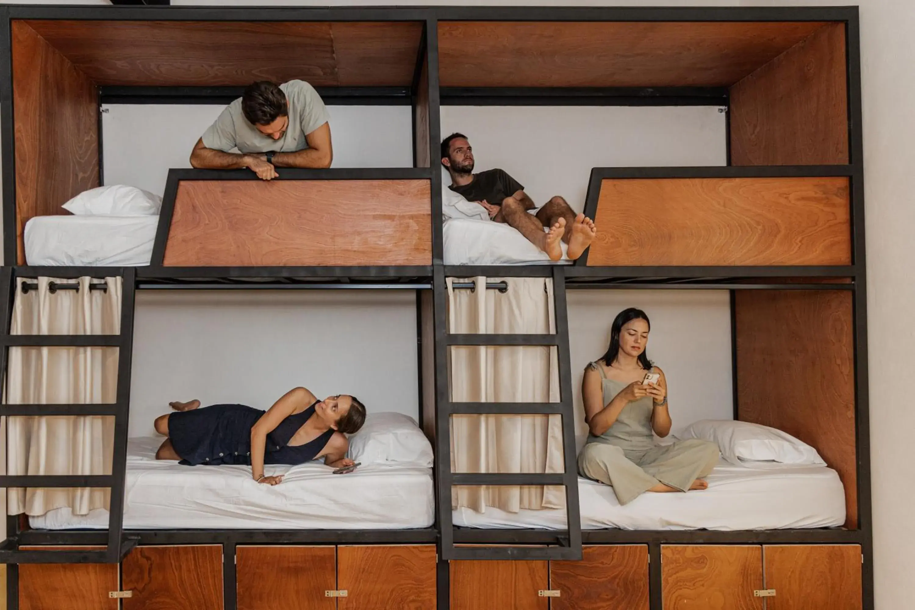 Bed in Caleta Hostel Rooftop & Pool Bed in Caleta Hostel Rooftop & Pool