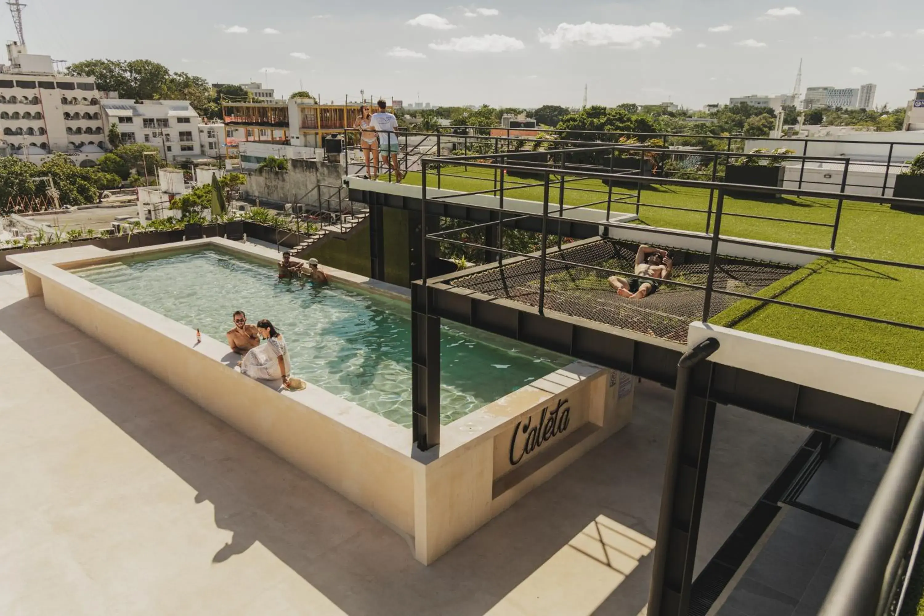 Property building in Caleta Hostel Rooftop & Pool Property building in Caleta Hostel Rooftop & Pool