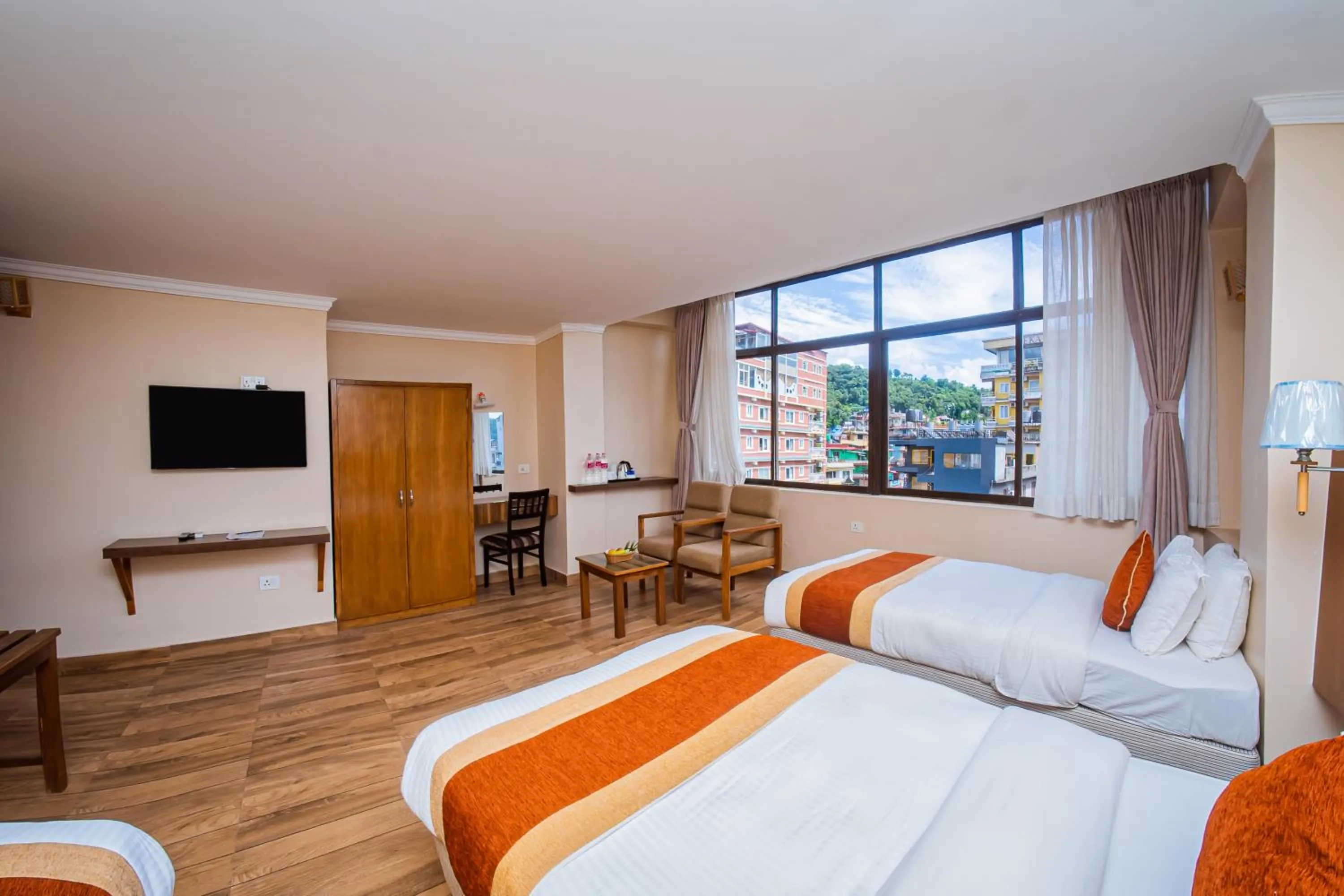 TV and multimedia, Bed in Hotel Fewa Camp