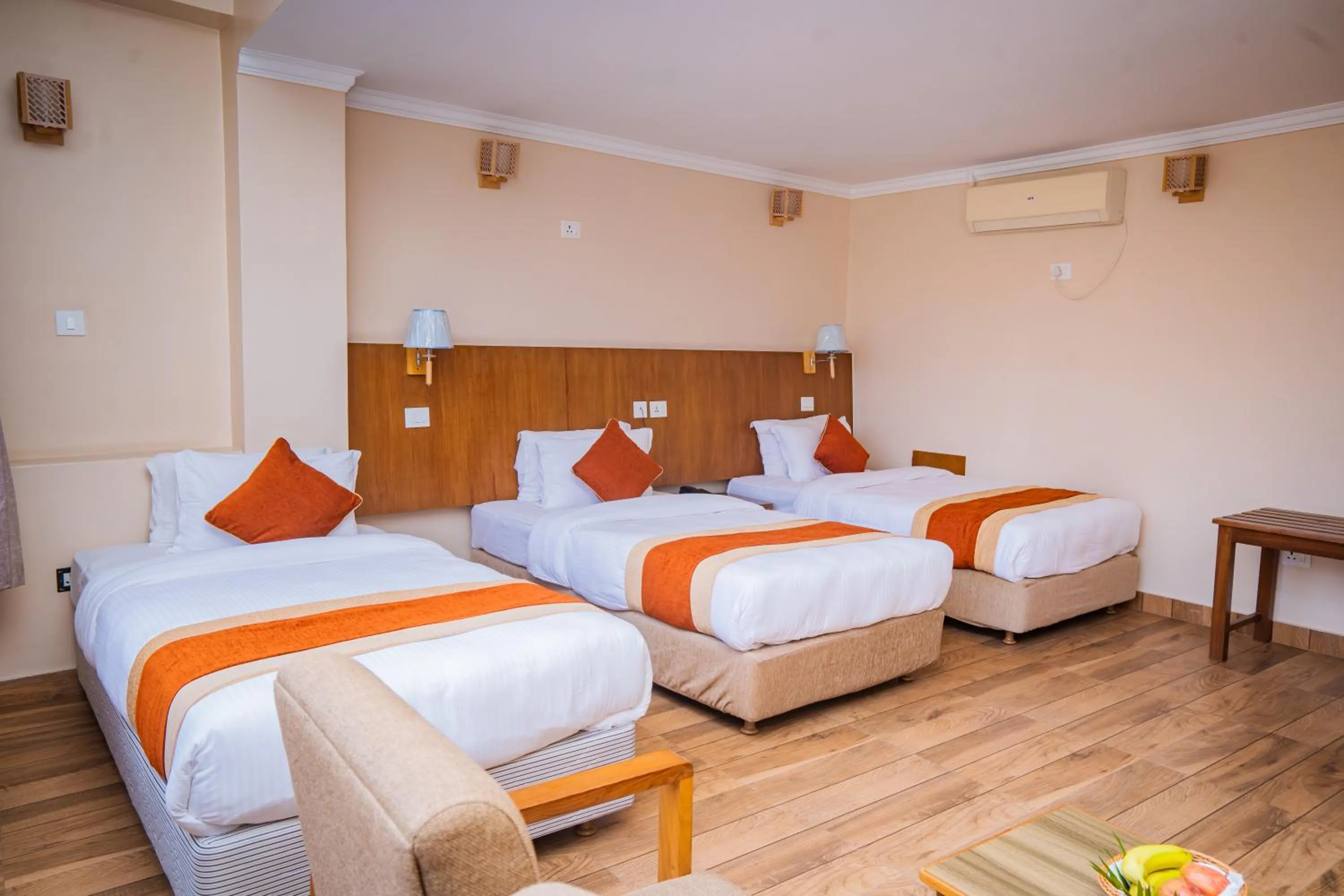 Bed in Hotel Fewa Camp