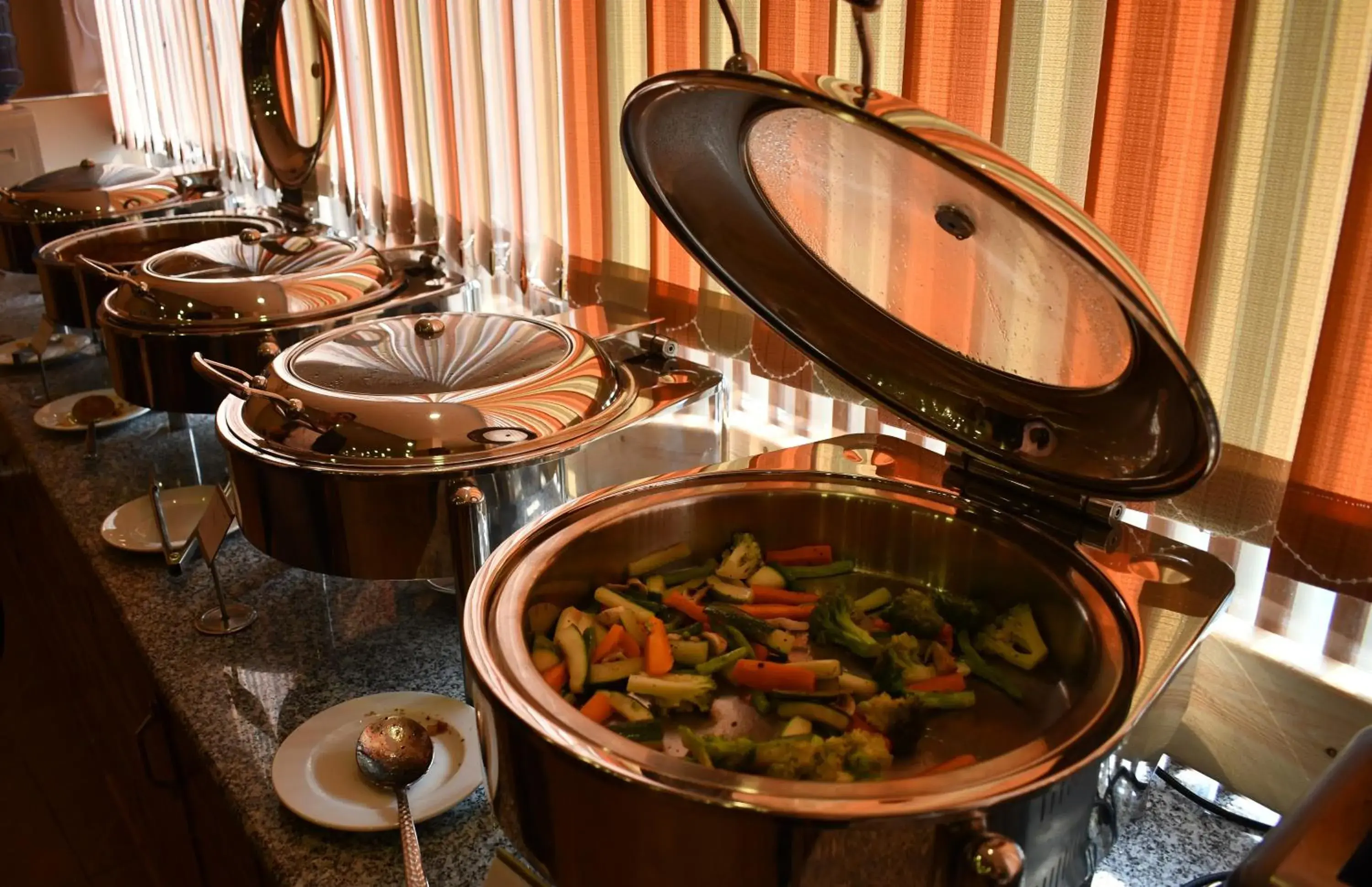 Buffet breakfast in Hotel Fewa Camp Buffet breakfast in Hotel Fewa Camp