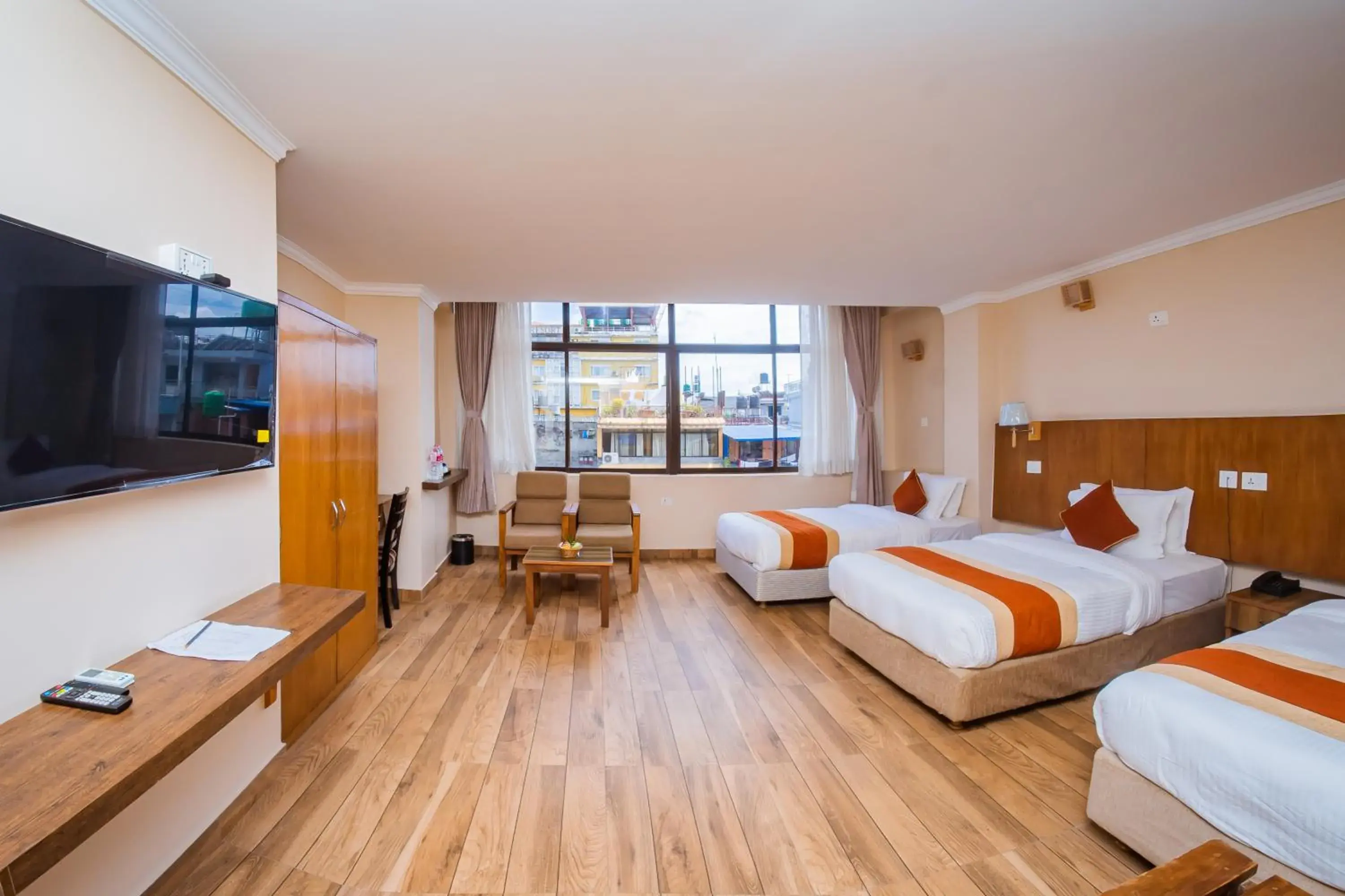 Bed in Hotel Fewa Camp Bed in Hotel Fewa Camp