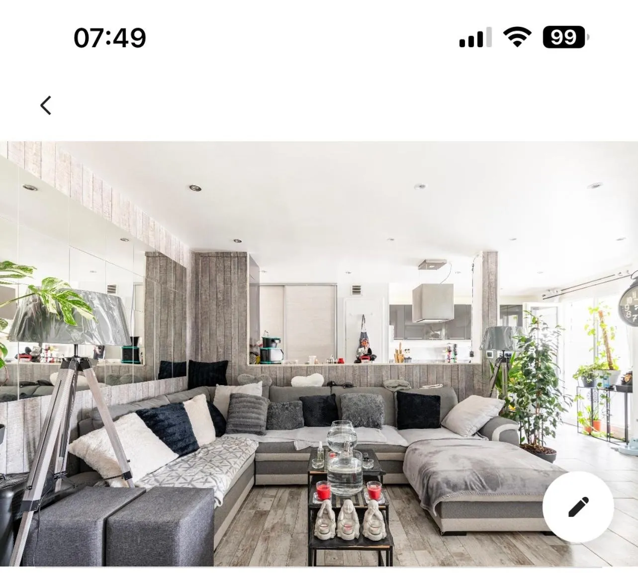 Living room, Seating Area in Chambre cosy