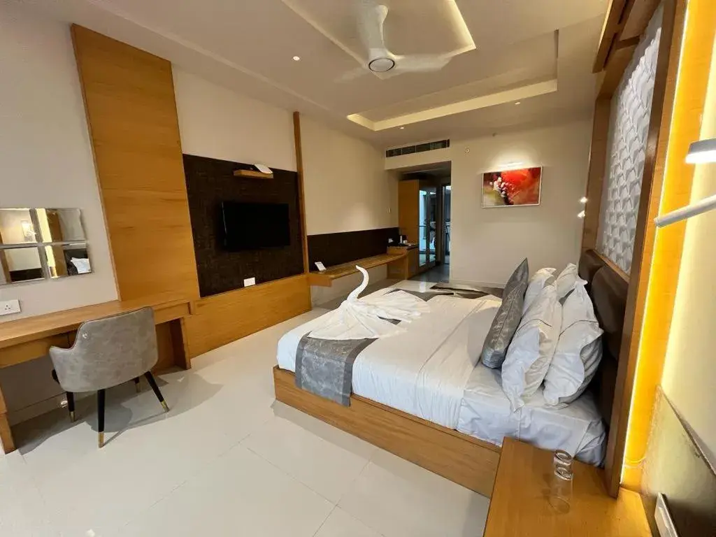 Bed in Kyriad Prestige Ilkal Bed in Kyriad Prestige Ilkal