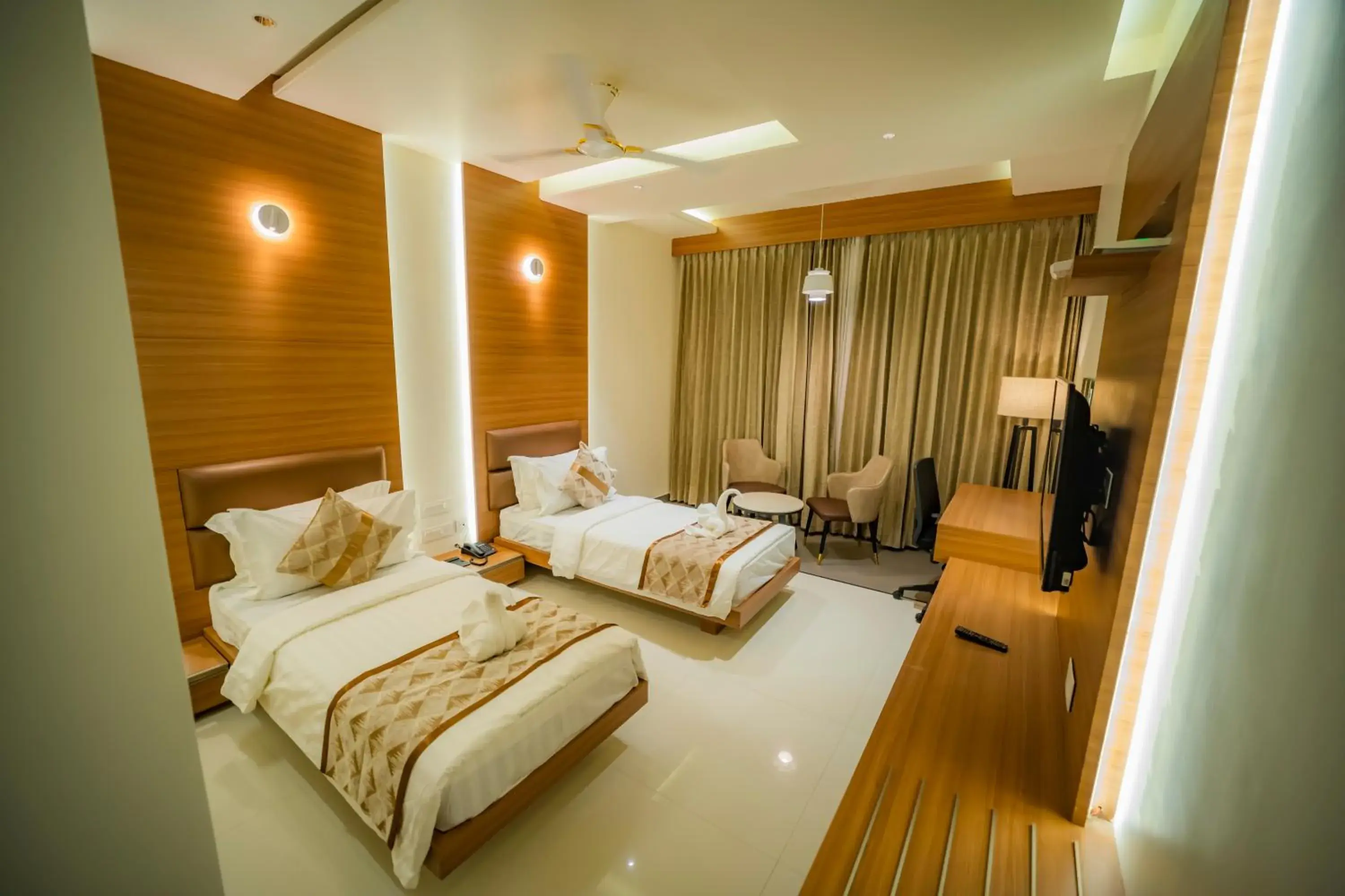 Deluxe Twin Room - single occupancy in Kyriad Prestige Ilkal Deluxe Twin Room - single occupancy in Kyriad Prestige Ilkal