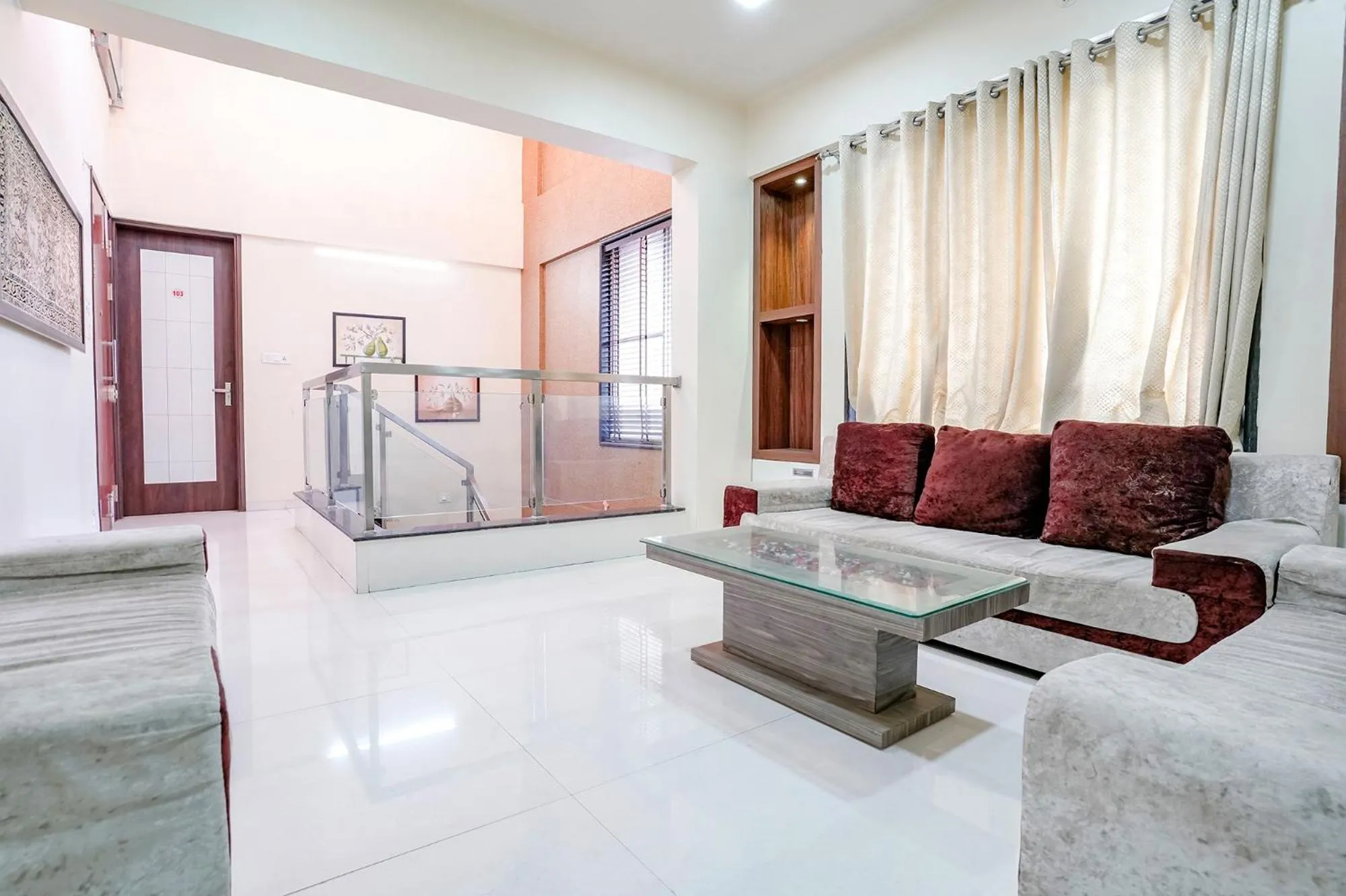 Seating area in Via Rudra Residency - Nr Medicover hospital