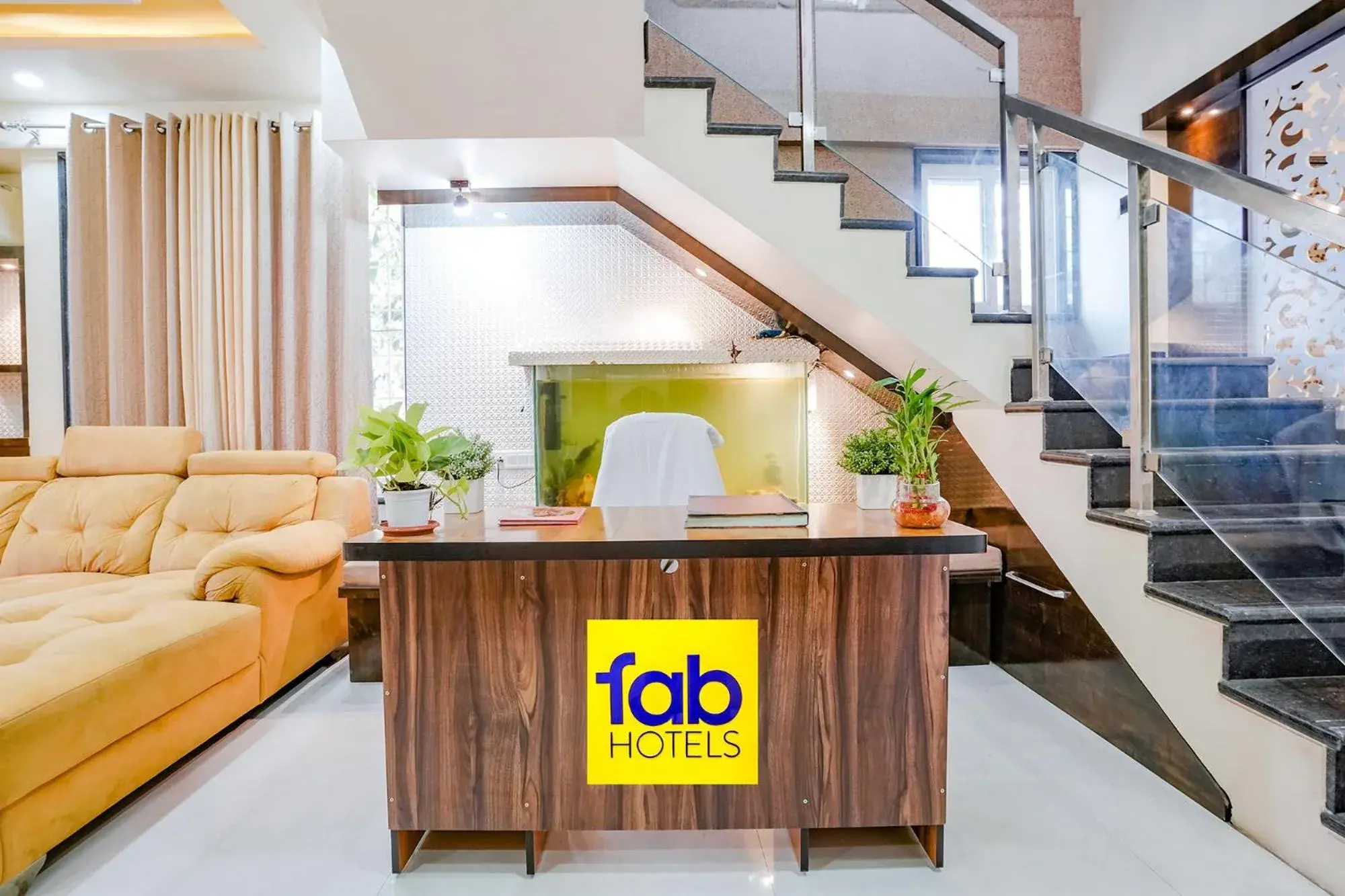 Lobby or reception in FabHotel Rudra Residency - Nr Medicover hospital Lobby or reception in FabHotel Rudra Residency - Nr Medicover hospital