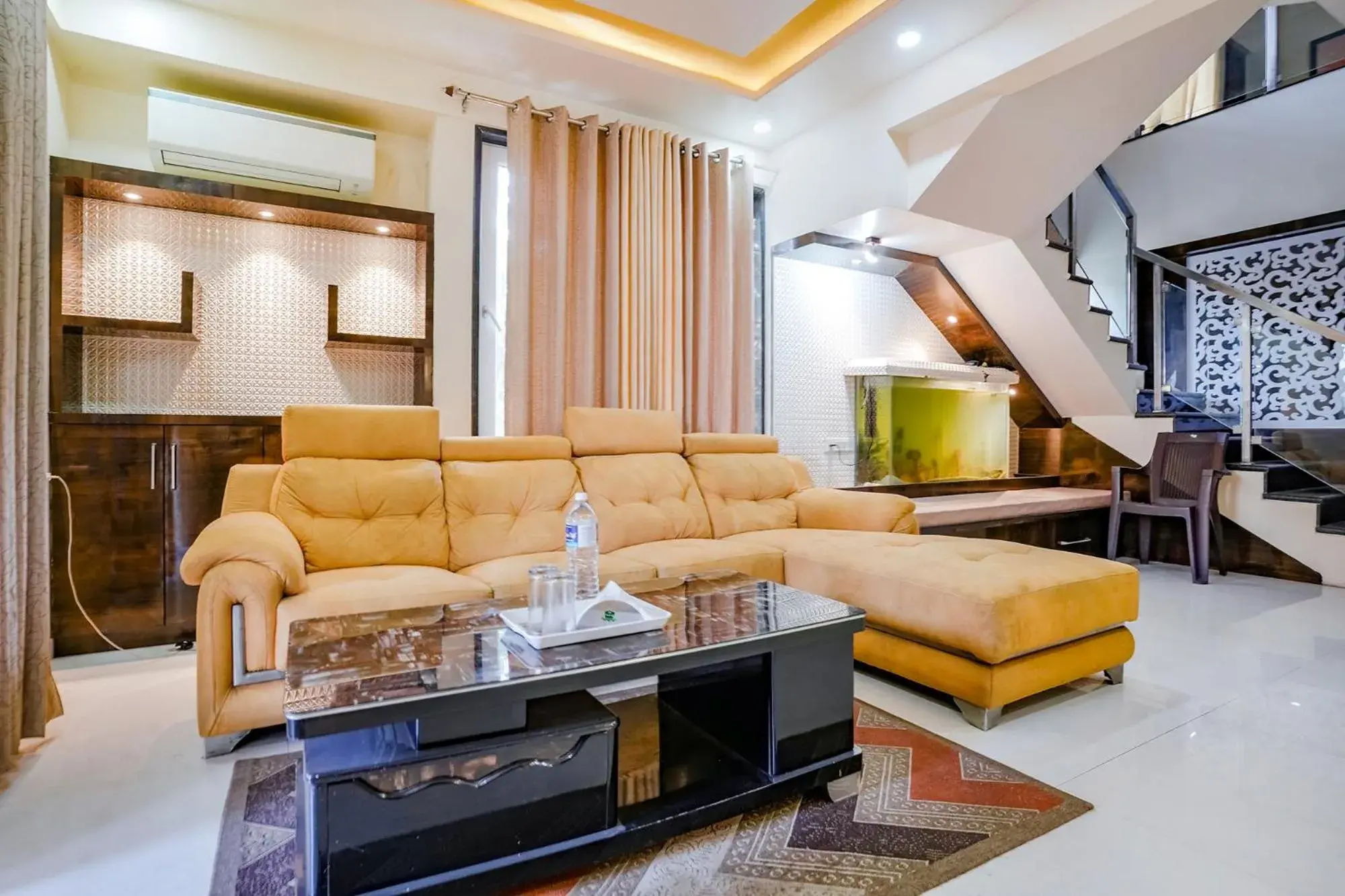 Seating area in FabHotel Rudra Residency - Nr Medicover hospital Seating area in FabHotel Rudra Residency - Nr Medicover hospital