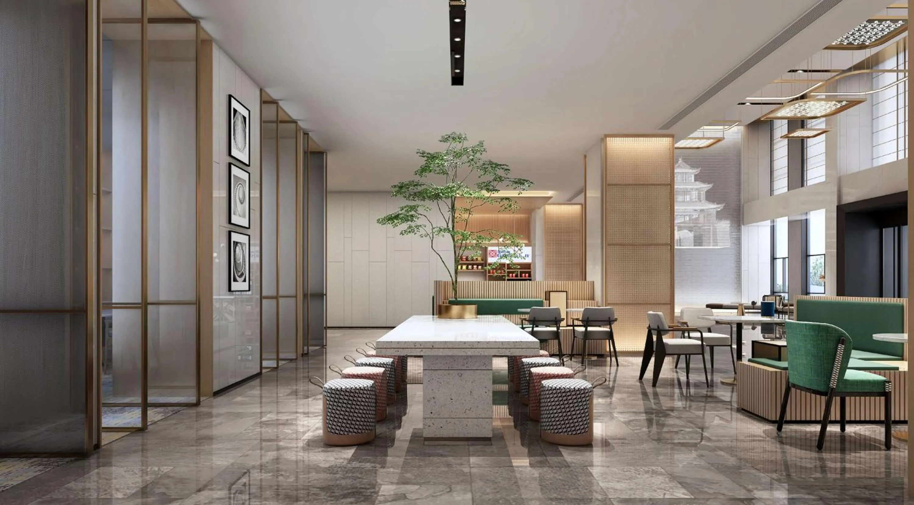 Lobby or reception in Hilton Garden Inn Liaocheng Jiangbei Shuicheng