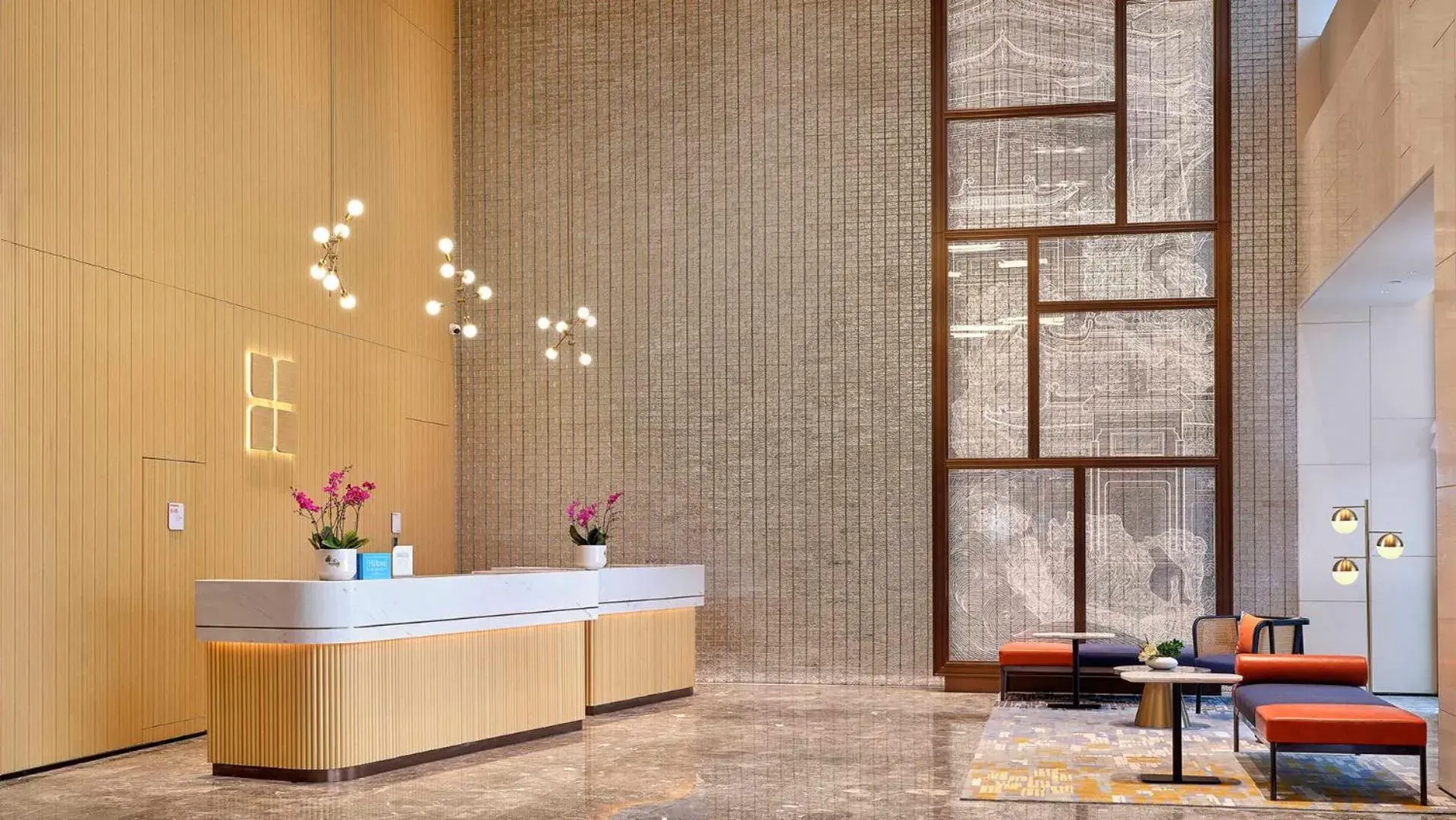 Lobby or reception in Hilton Garden Inn Liaocheng Jiangbei Shuicheng Lobby or reception in Hilton Garden Inn Liaocheng Jiangbei Shuicheng