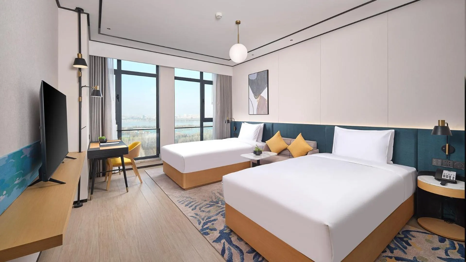 Bed in Hilton Garden Inn Liaocheng Jiangbei Shuicheng