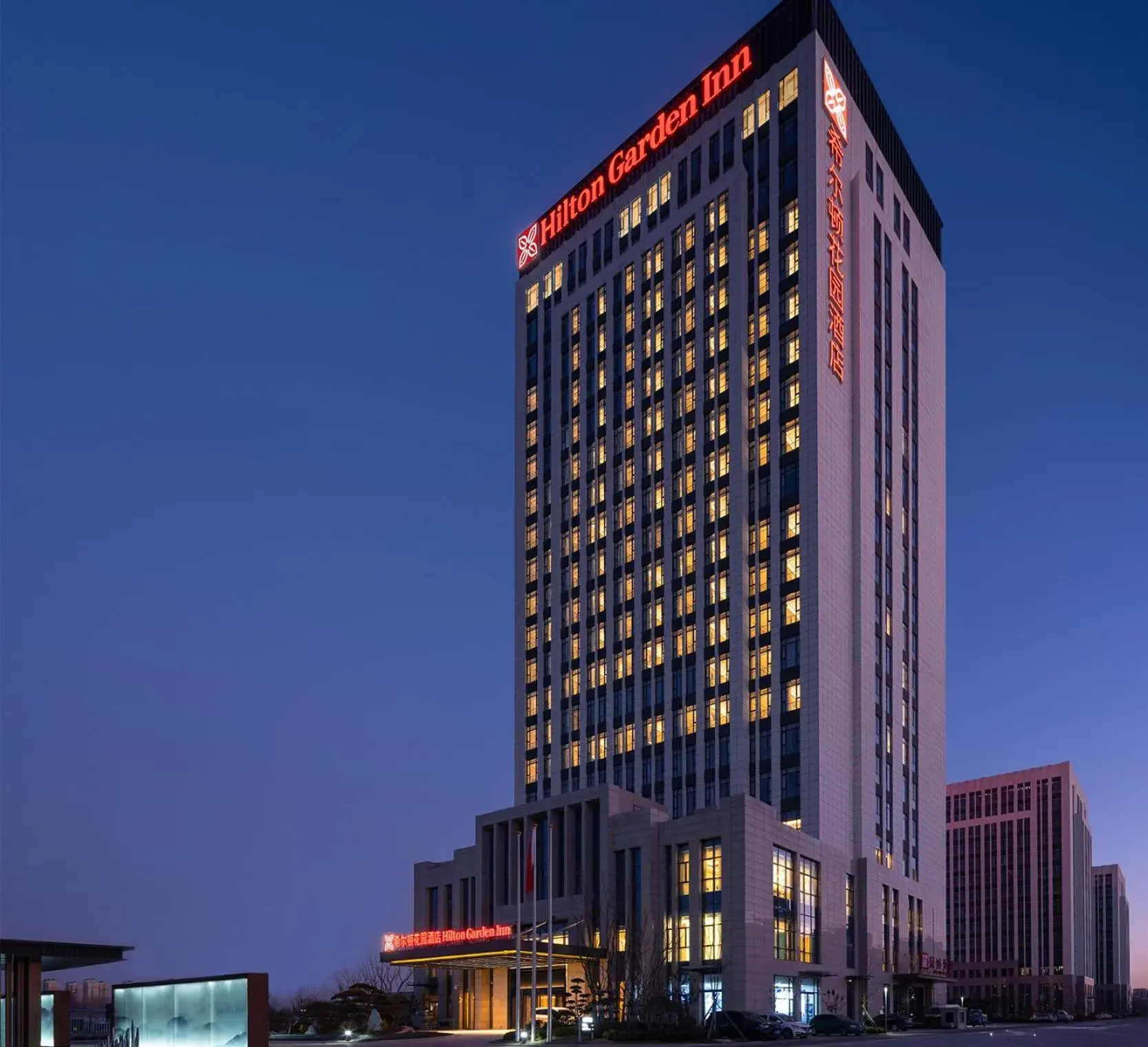 Property building in Hilton Garden Inn Liaocheng Jiangbei Shuicheng Property building in Hilton Garden Inn Liaocheng Jiangbei Shuicheng