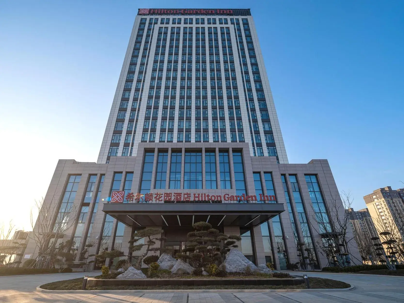 Property building in Hilton Garden Inn Liaocheng Jiangbei Shuicheng Property building in Hilton Garden Inn Liaocheng Jiangbei Shuicheng