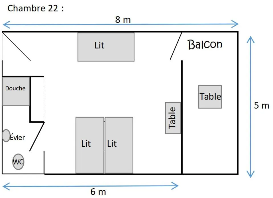 Floor plan in Centre Lucien Botovasoa