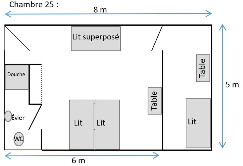 Floor plan in Centre Lucien Botovasoa
