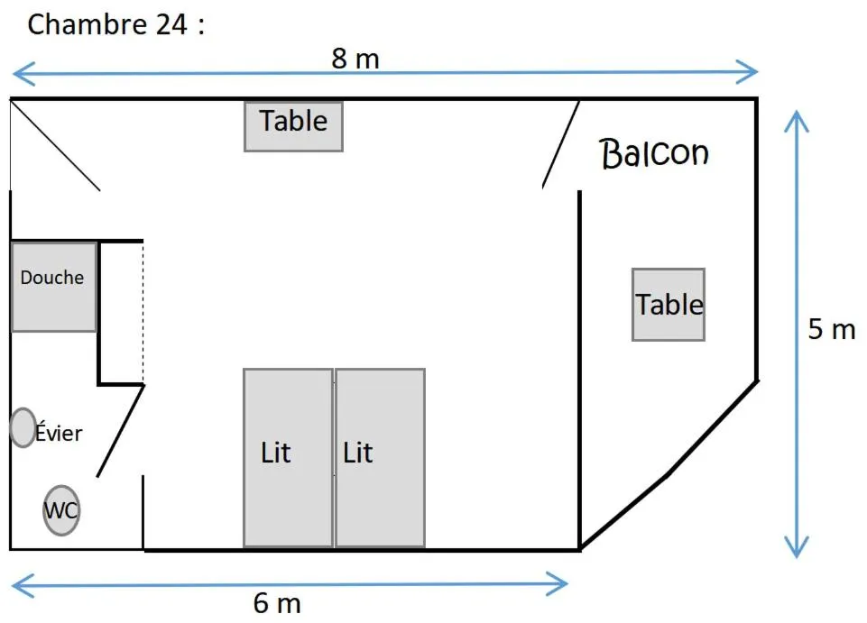 Floor plan in Centre Lucien Botovasoa