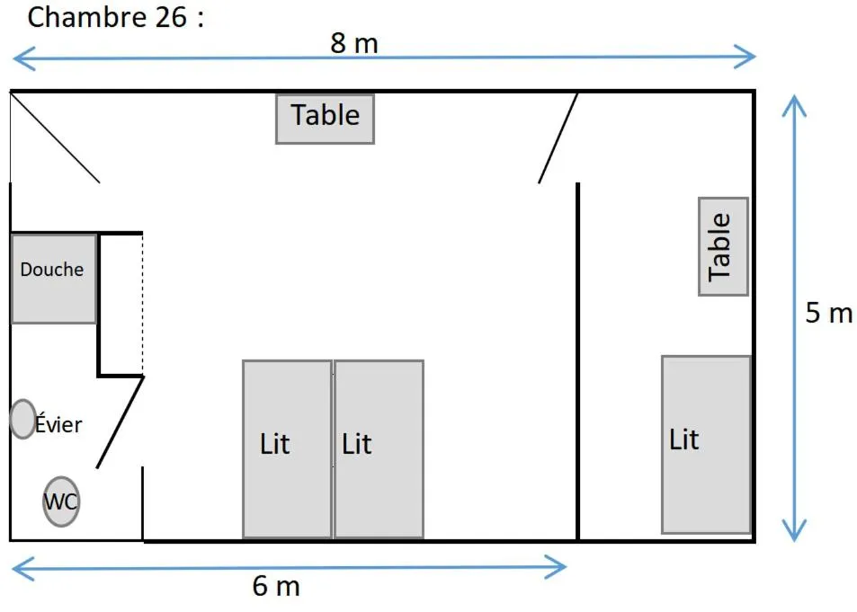 Floor plan in Centre Lucien Botovasoa