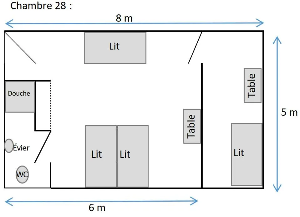 Floor plan in Centre Lucien Botovasoa