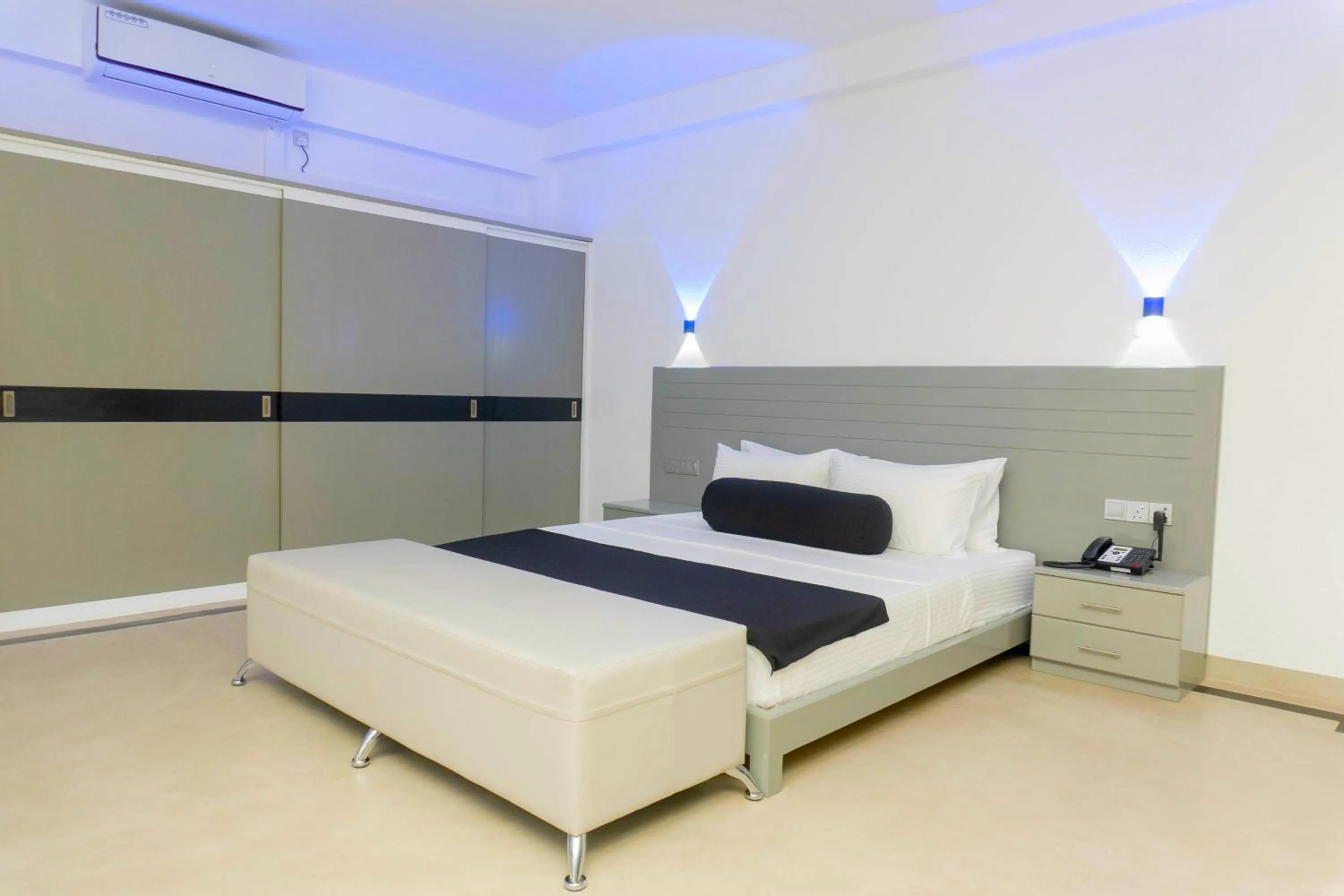 Bedroom, Bed in Josan Villa with a Glorious Beach and Sea View
