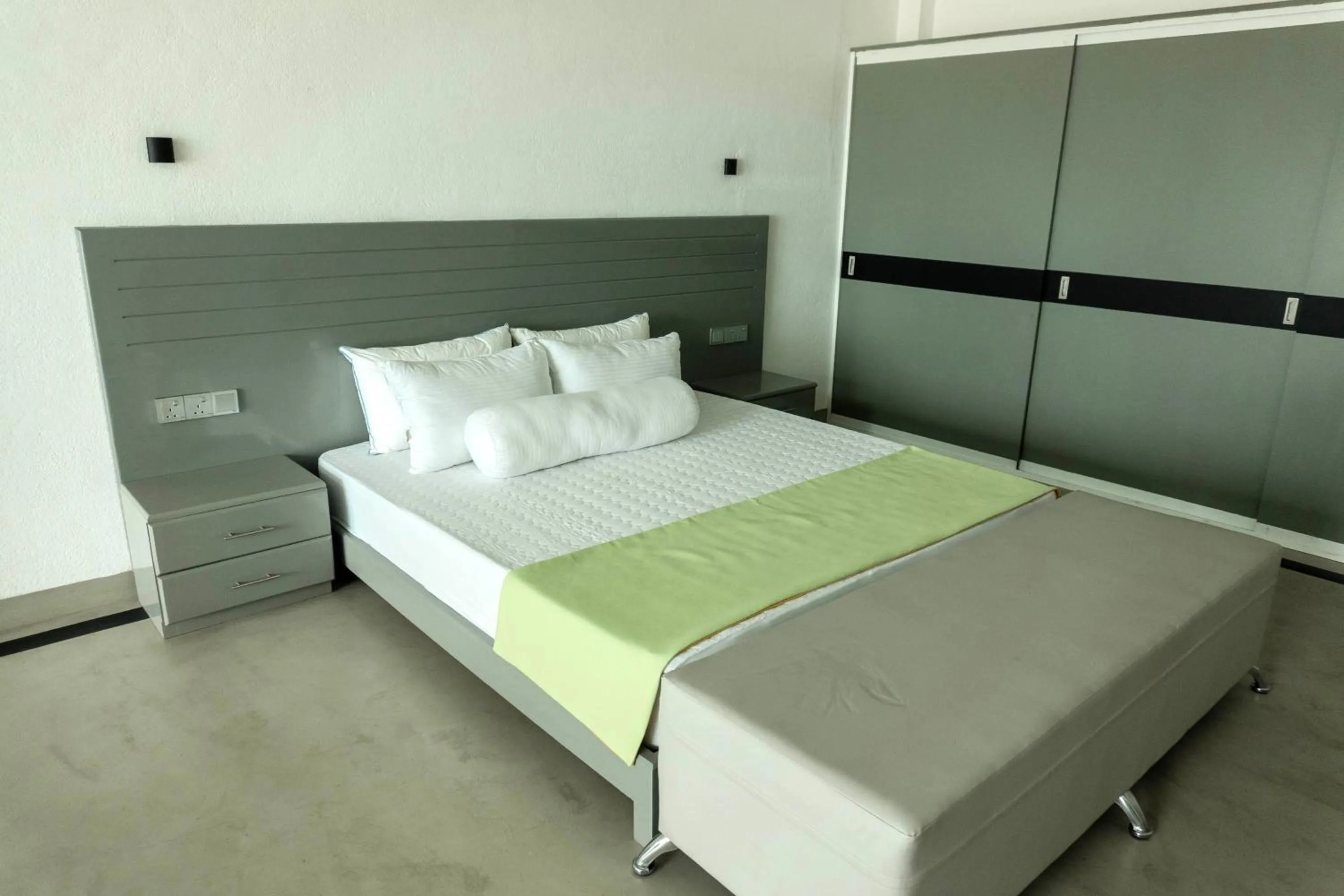 Bed in Josan Villa with a Glorious Beach and Sea View