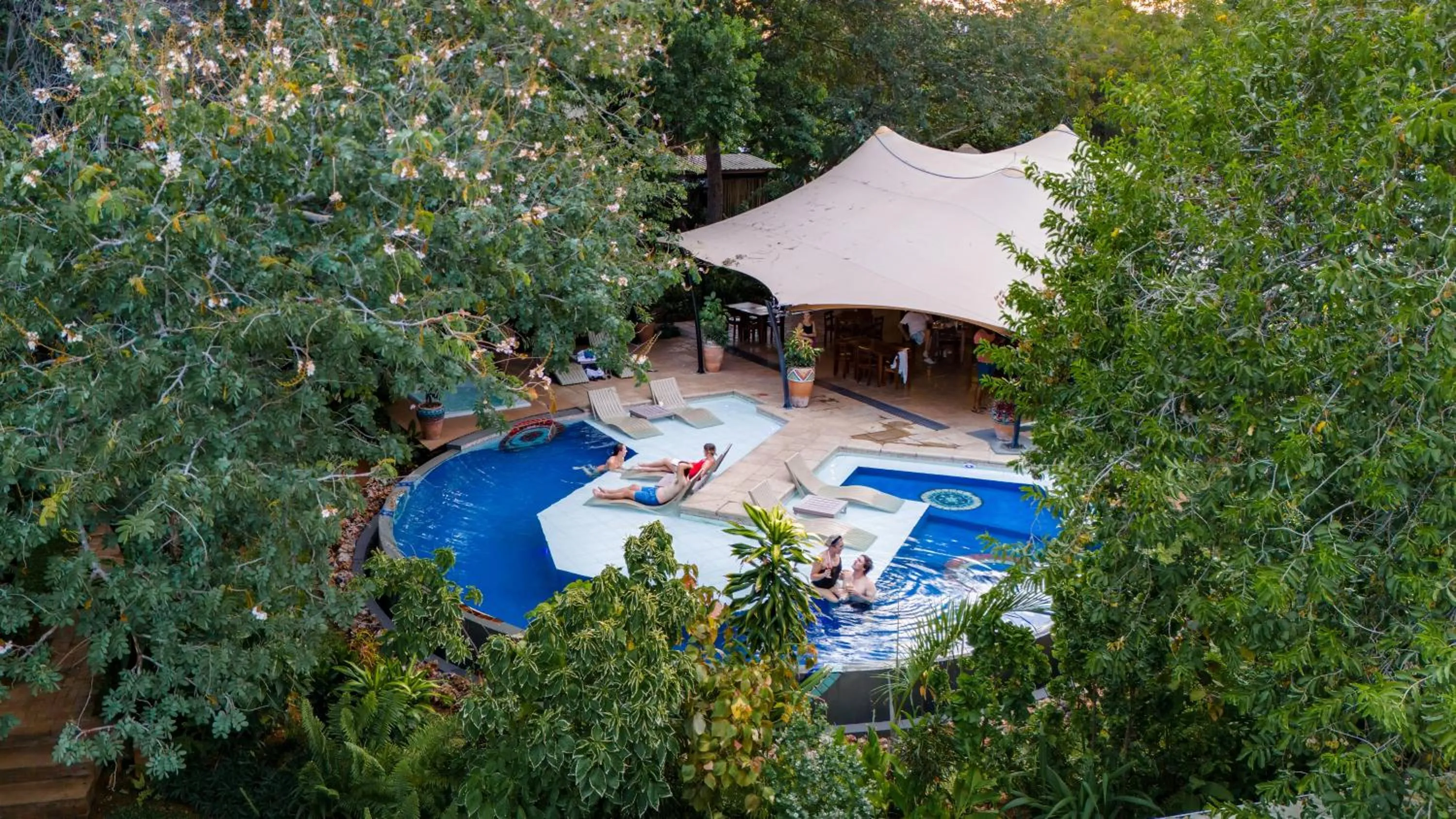 Pool view in Shongwe Oasis