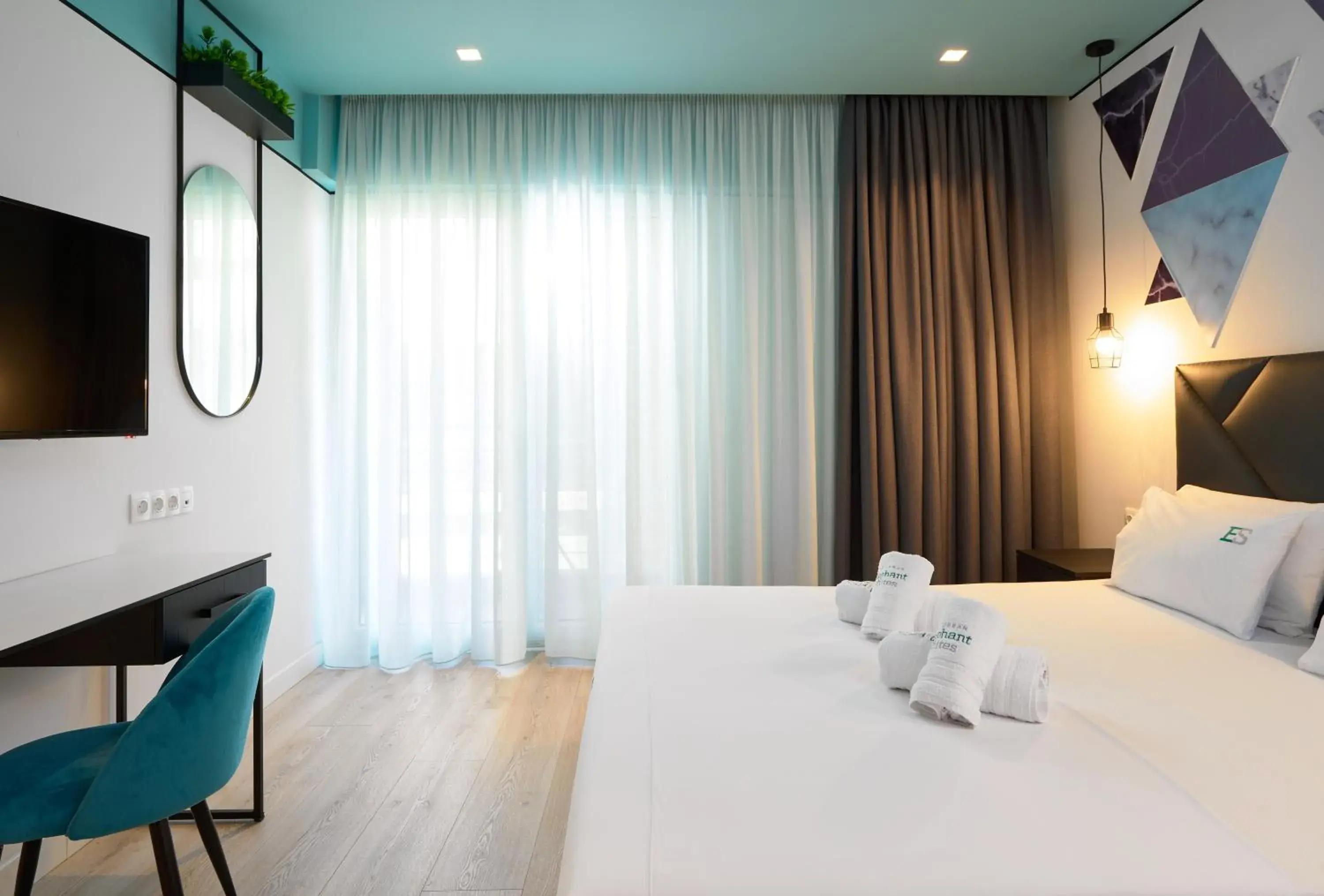 Bedroom, Bed in Urban Elephant Suites Bedroom, Bed in Urban Elephant Suites