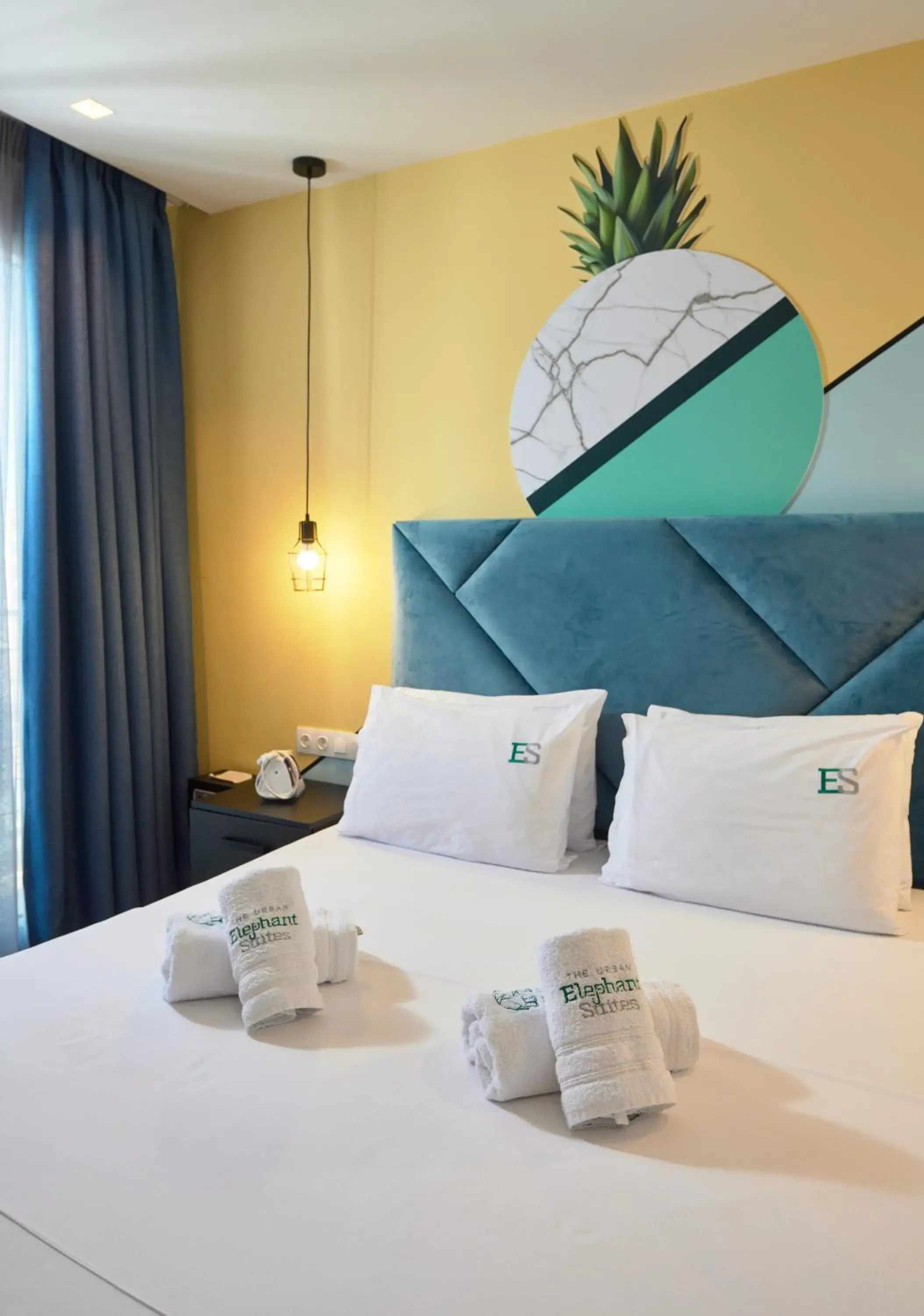 Bed in Urban Elephant Suites Bed in Urban Elephant Suites