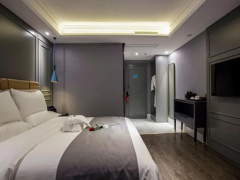 Bed in LanOu Hotel Ningyang Qixian Road Yizhong